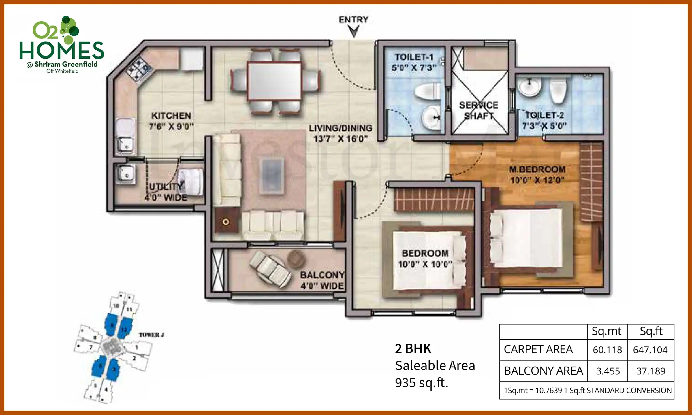 935 Sqft