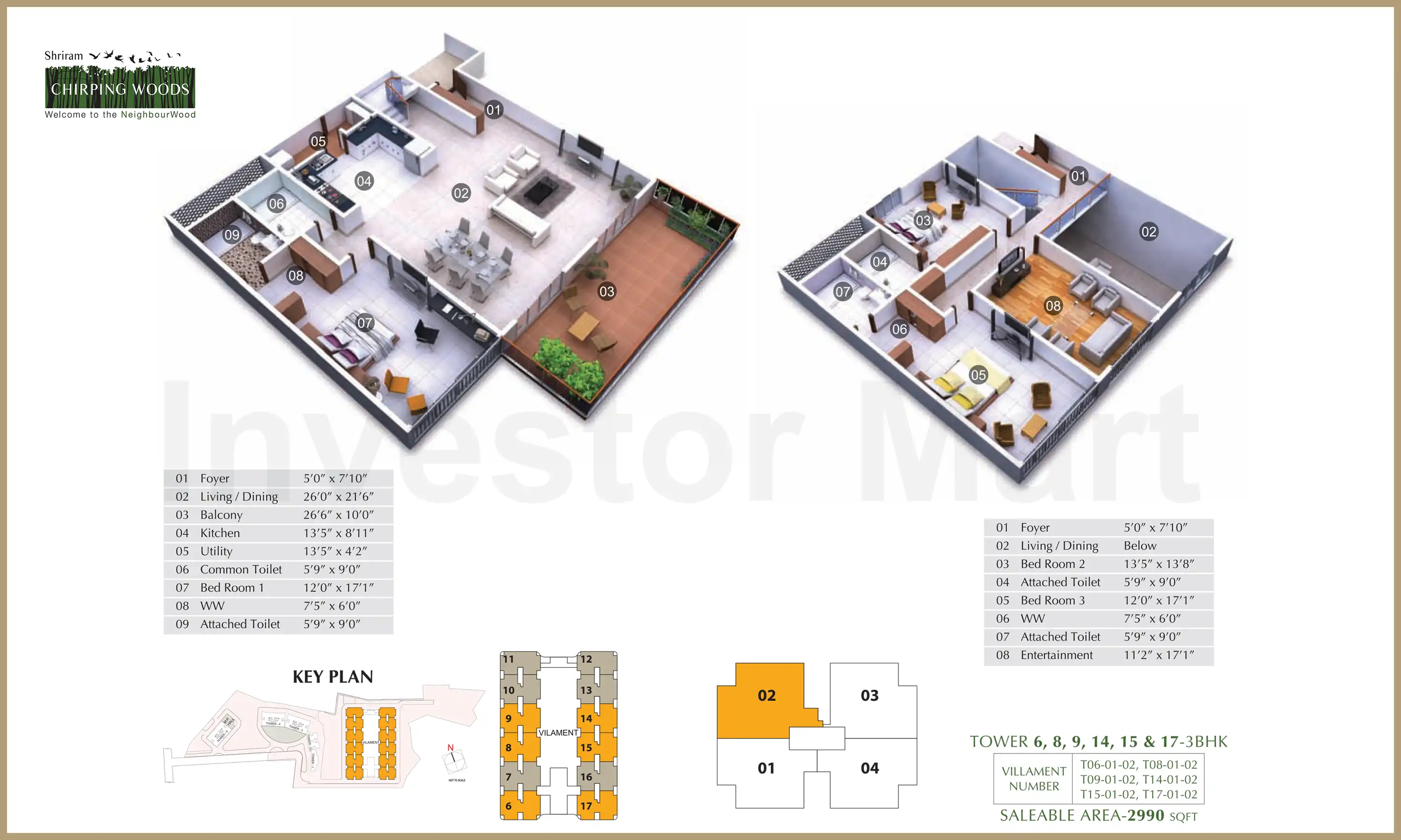 2990 Sqft