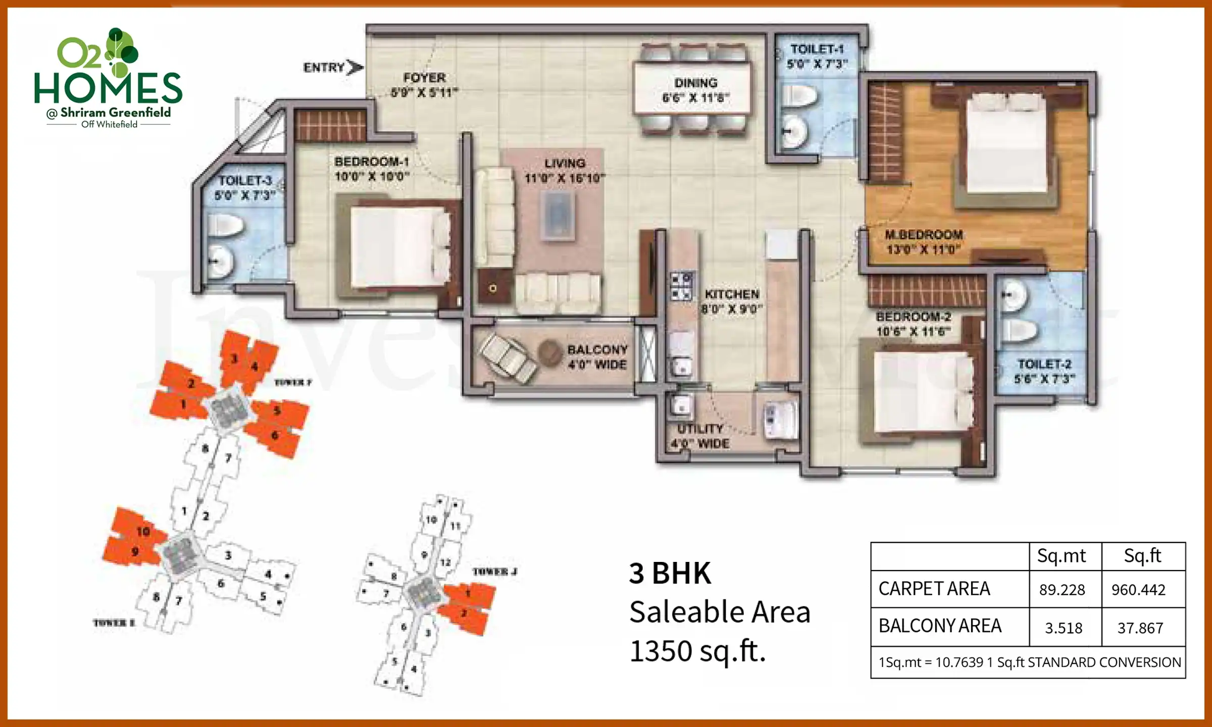1350 Sqft