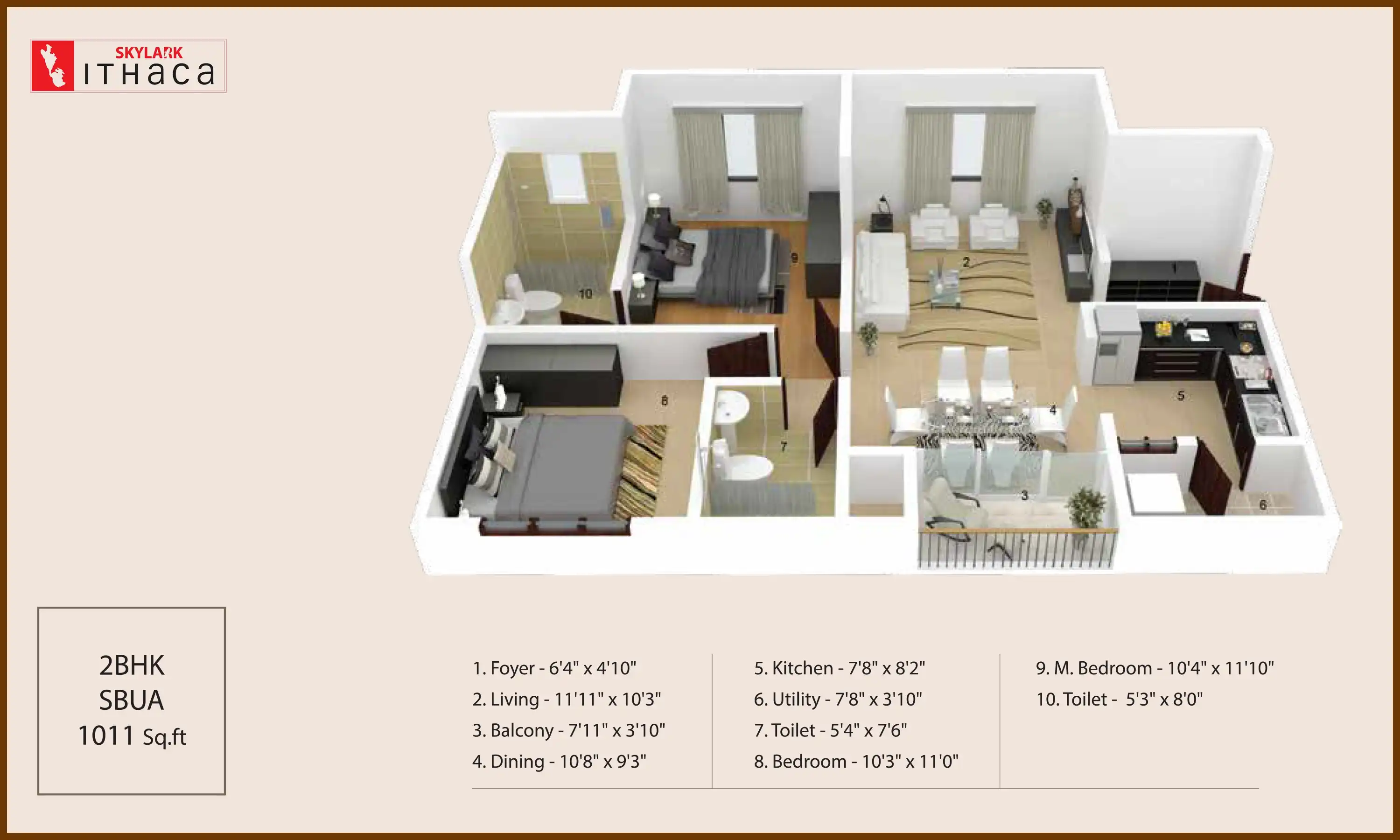 1011 Sqft