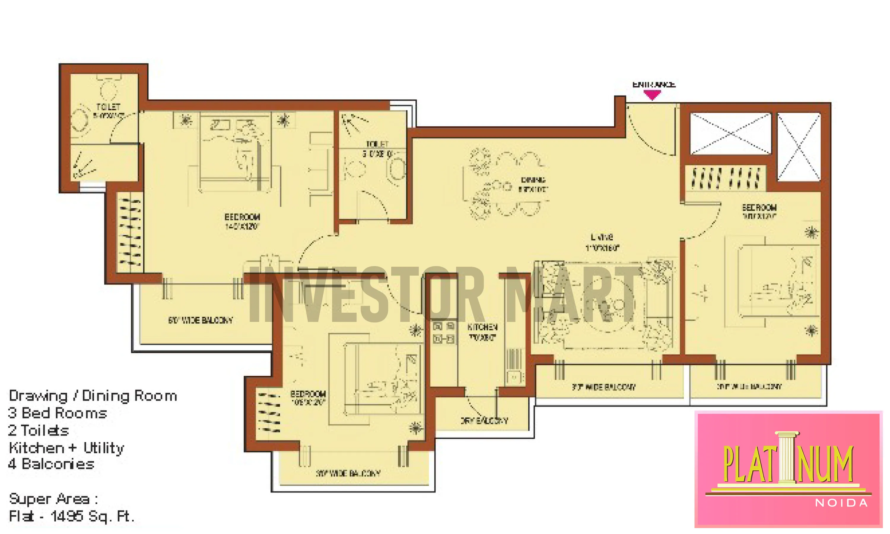 1495 Sqft