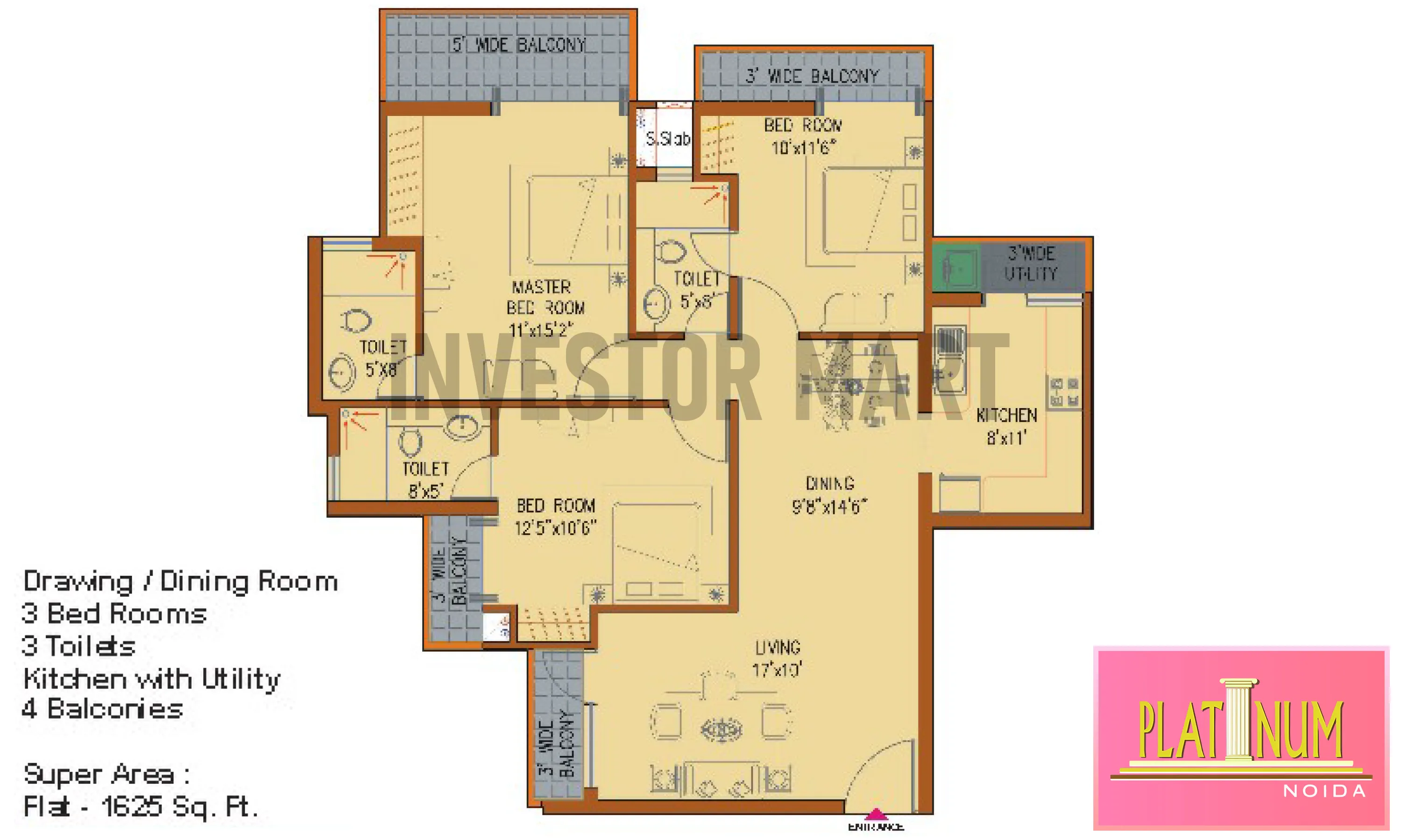 1625 Sqft