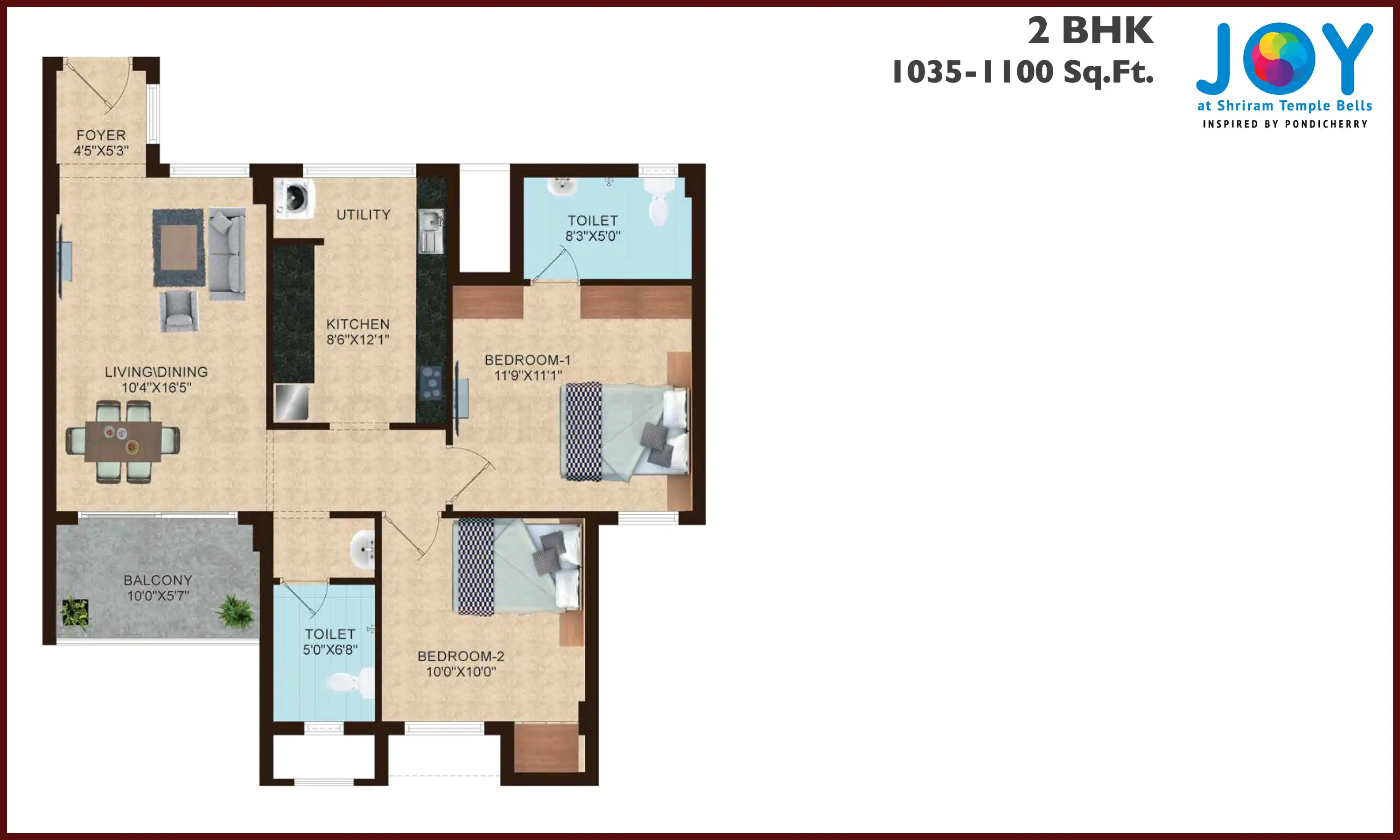 1035 Sqft