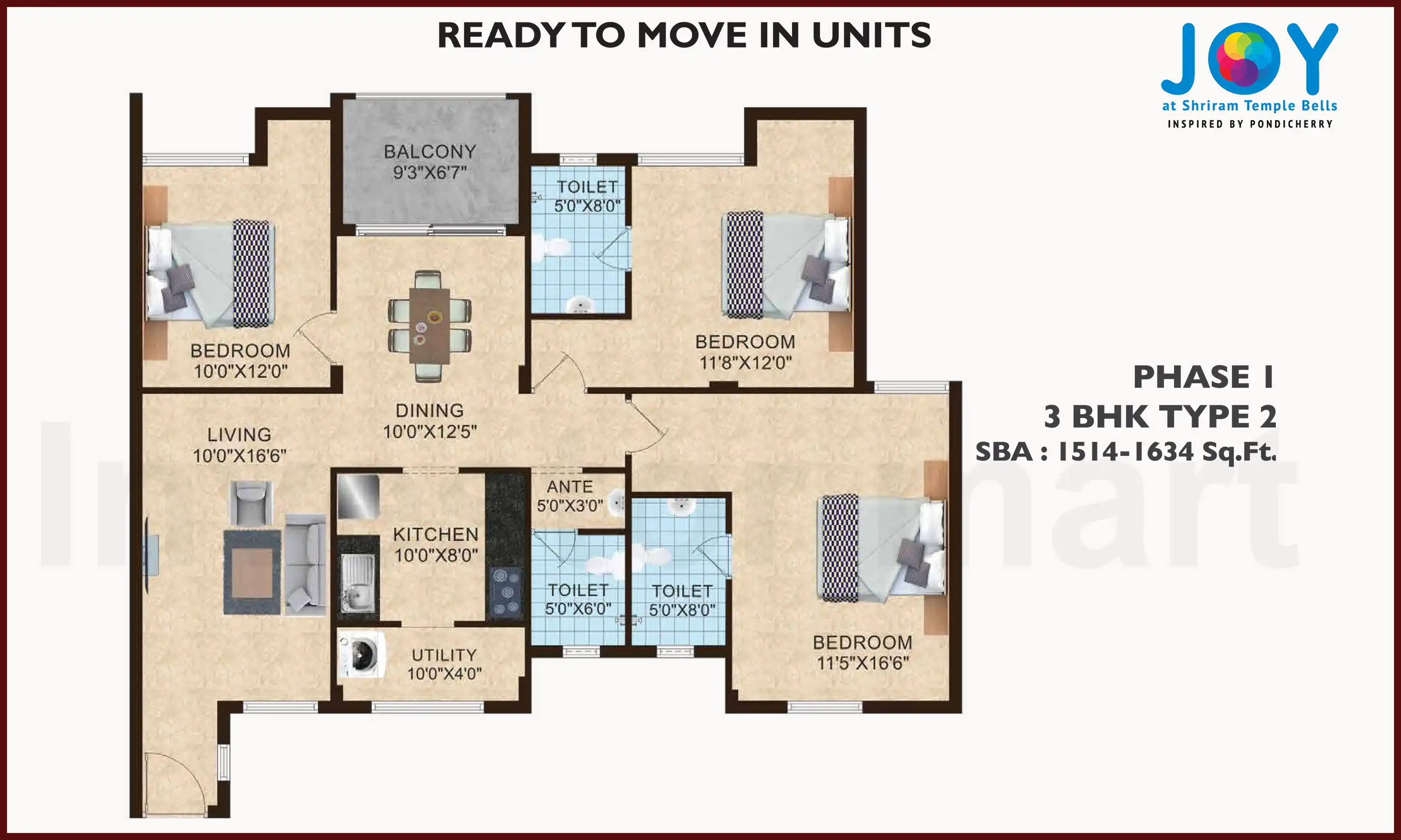 1634 Sqft