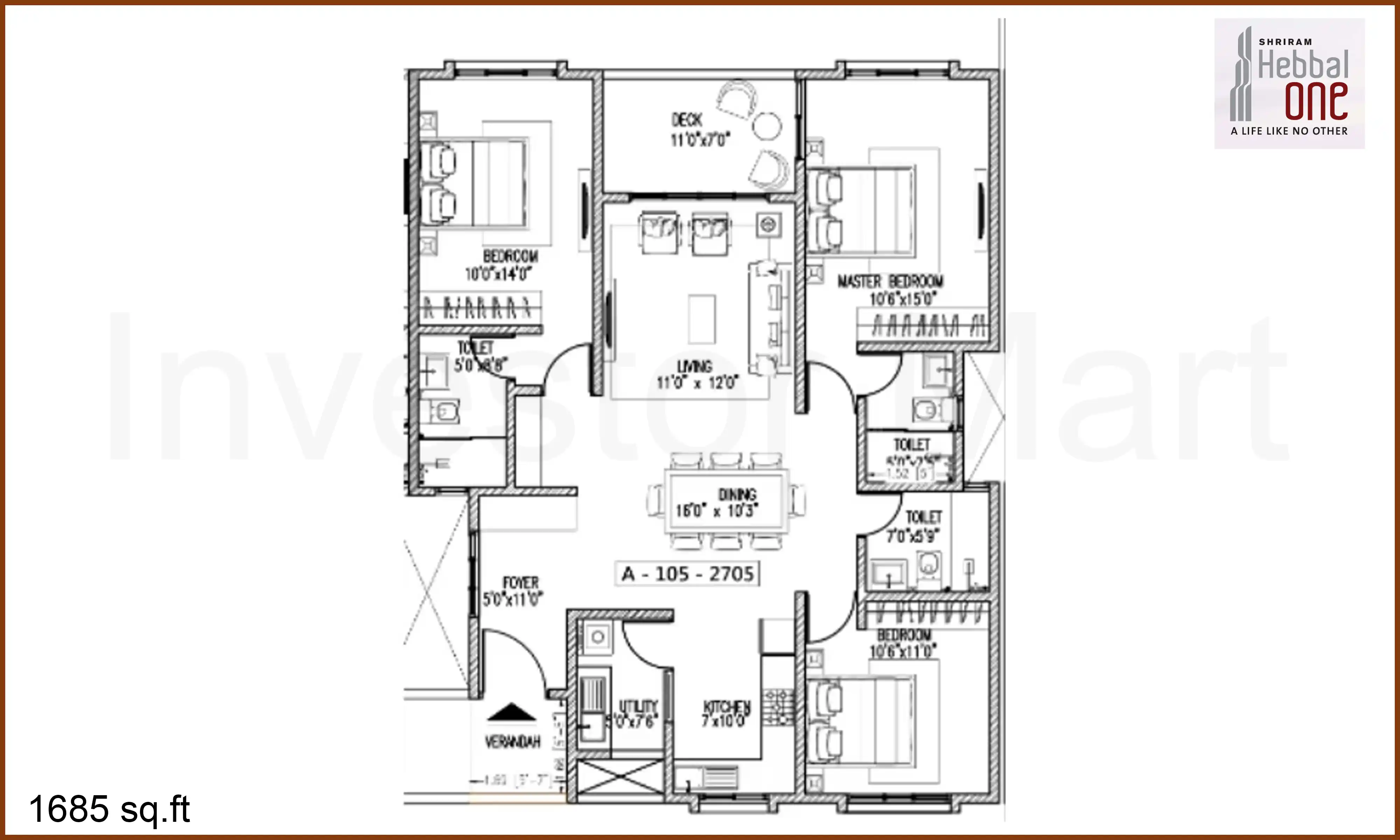 1685 Sqft