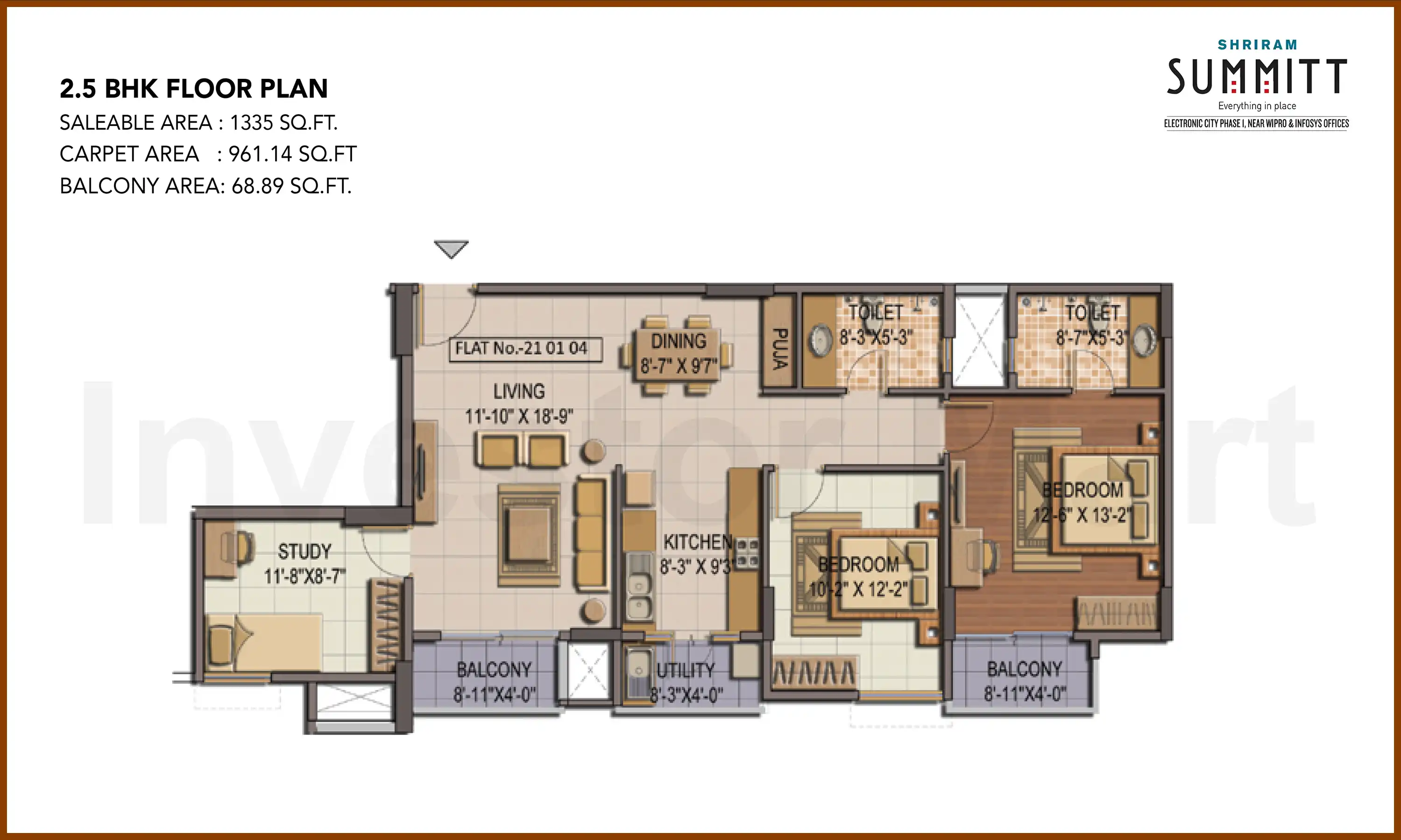 1335 Sqft