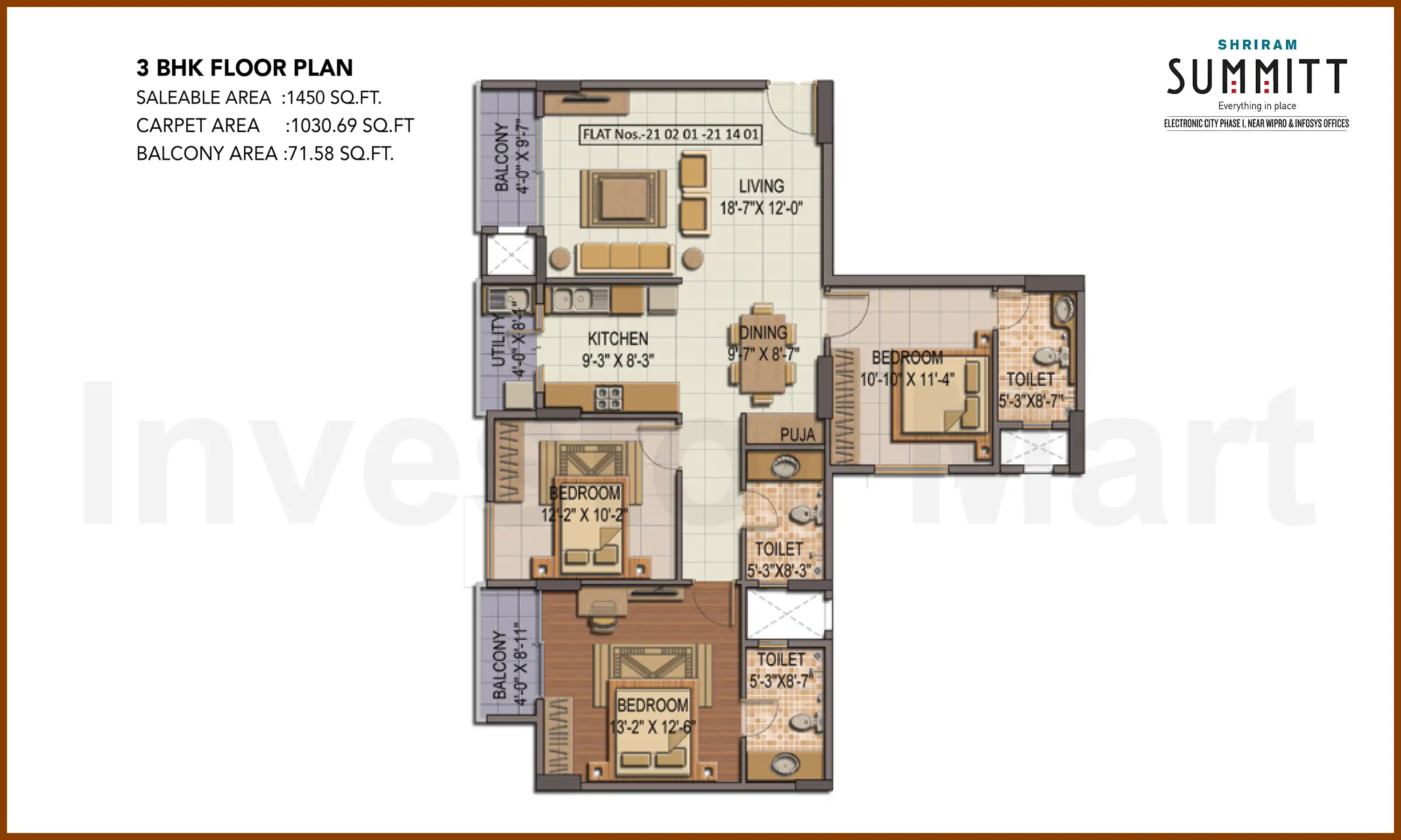 1450 Sqft