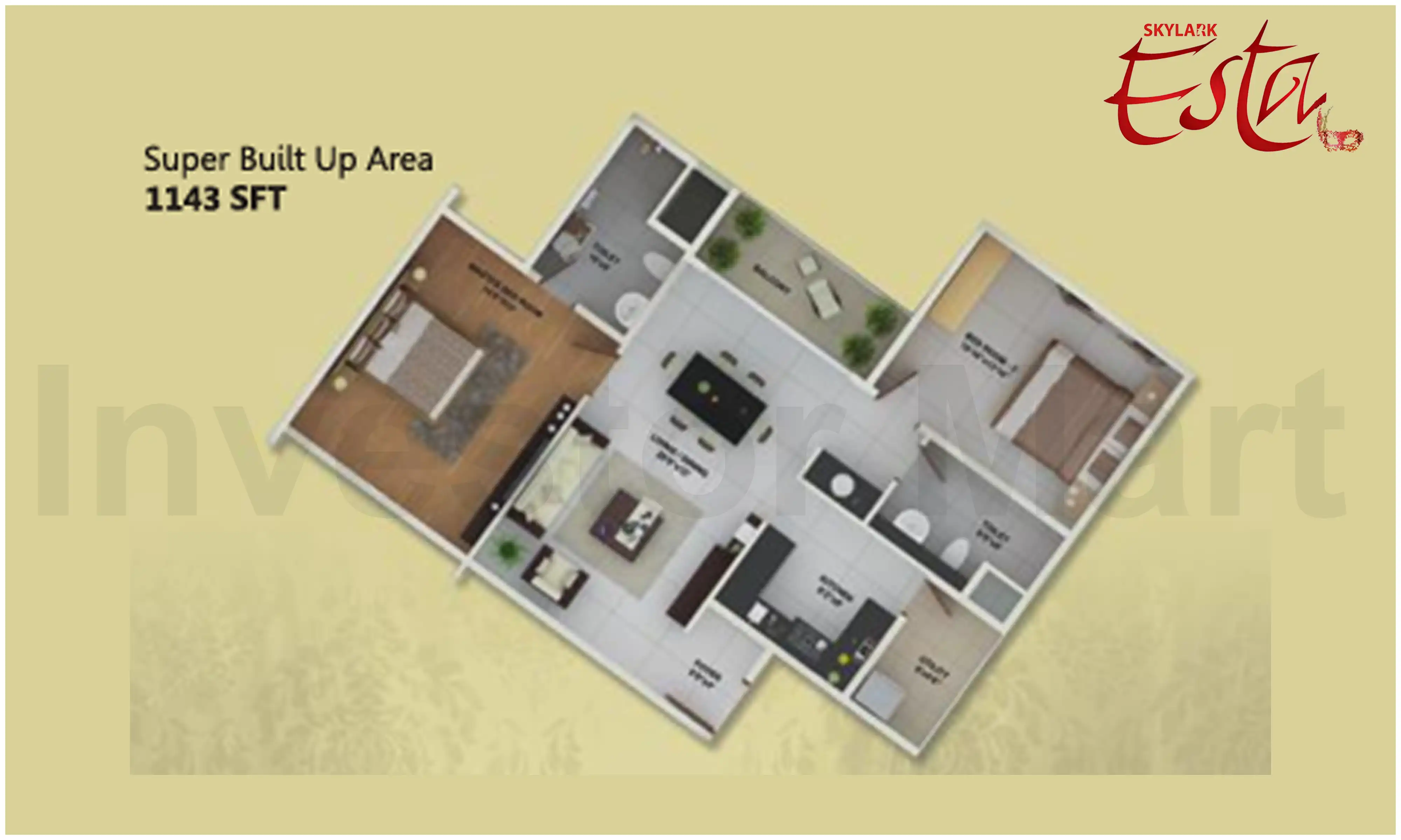 1143 Sqft
