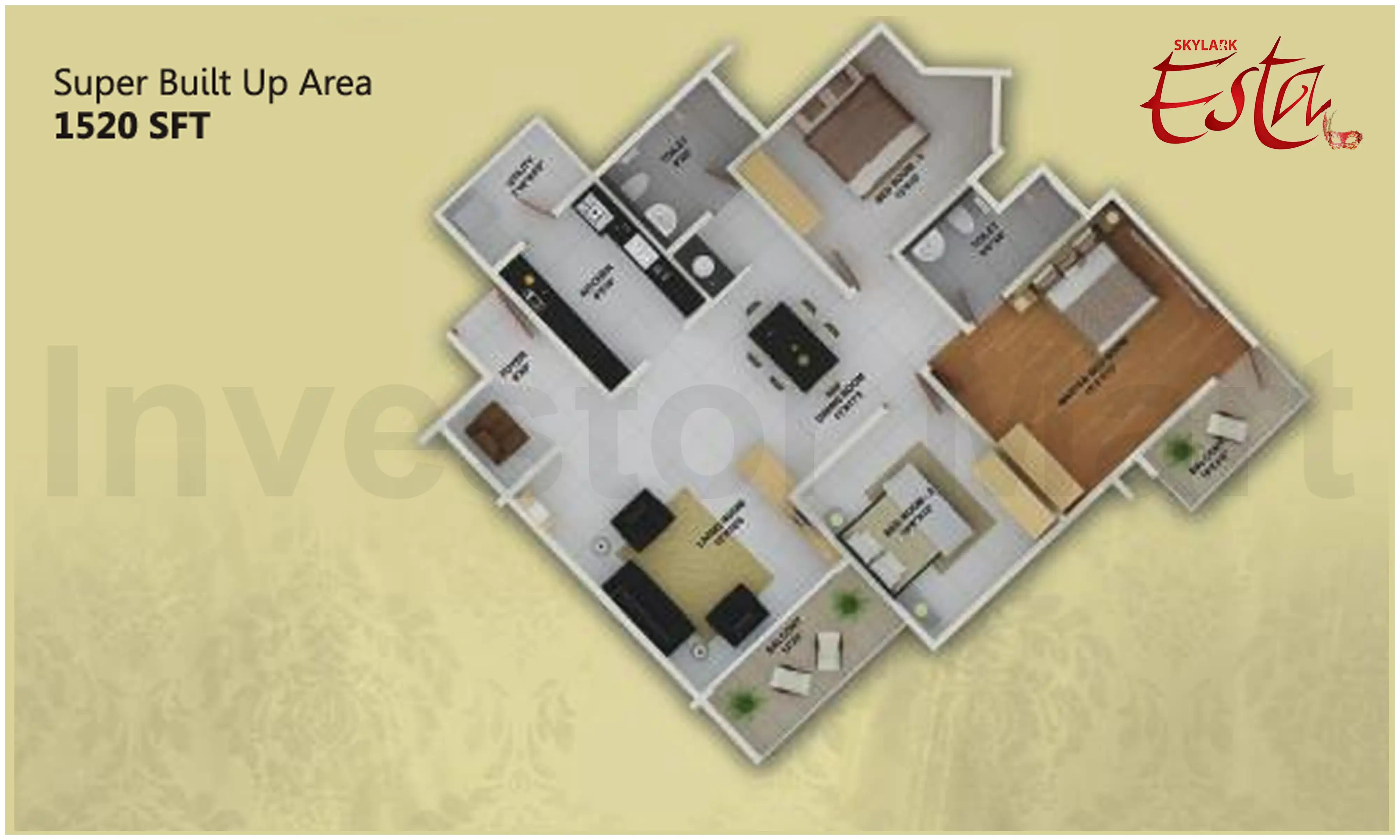 1520 Sqft