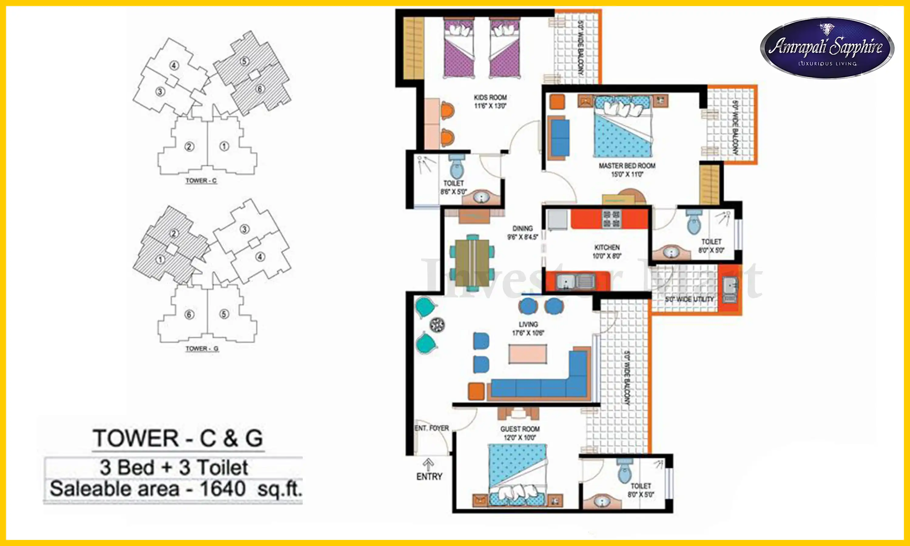 1640 Sqft