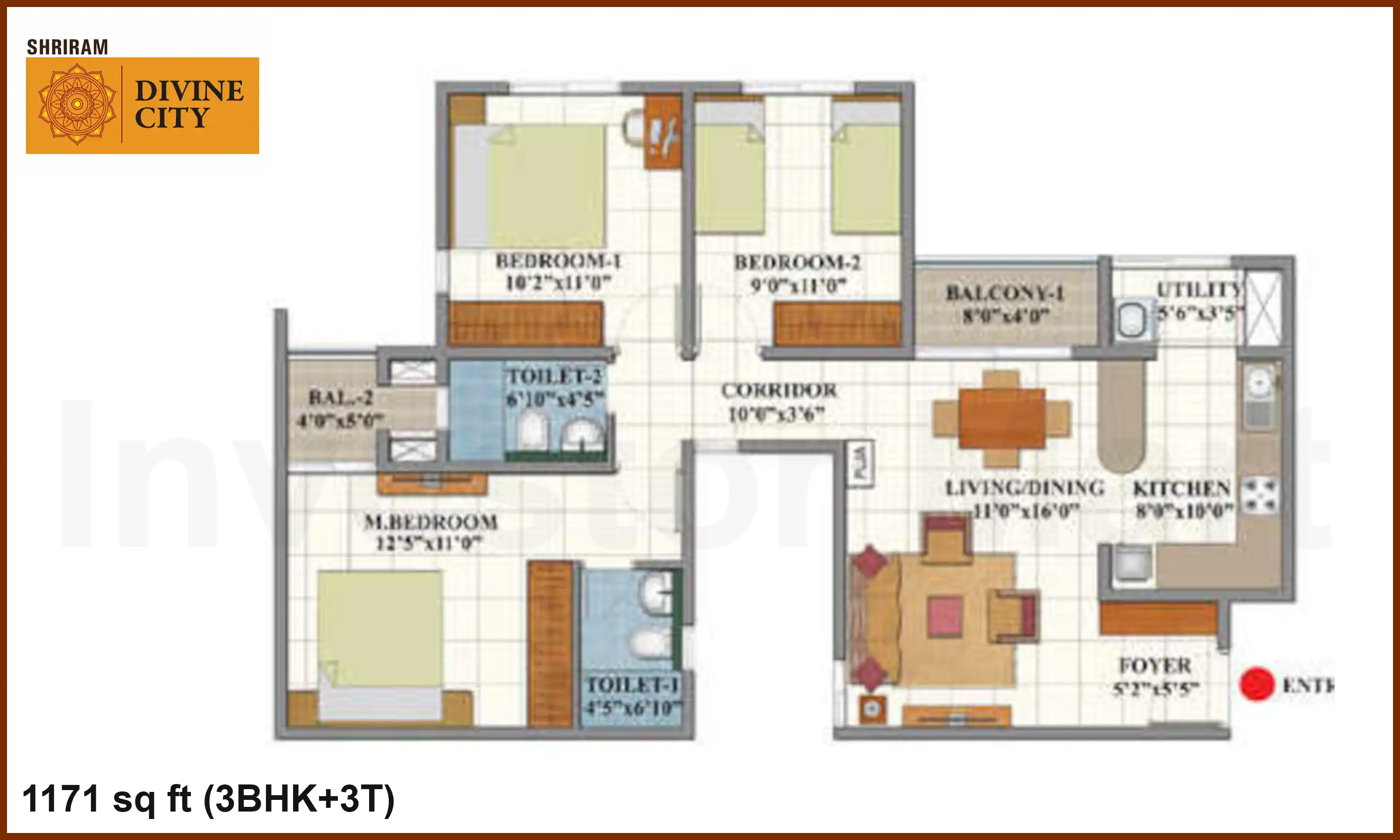 1171 Sqft