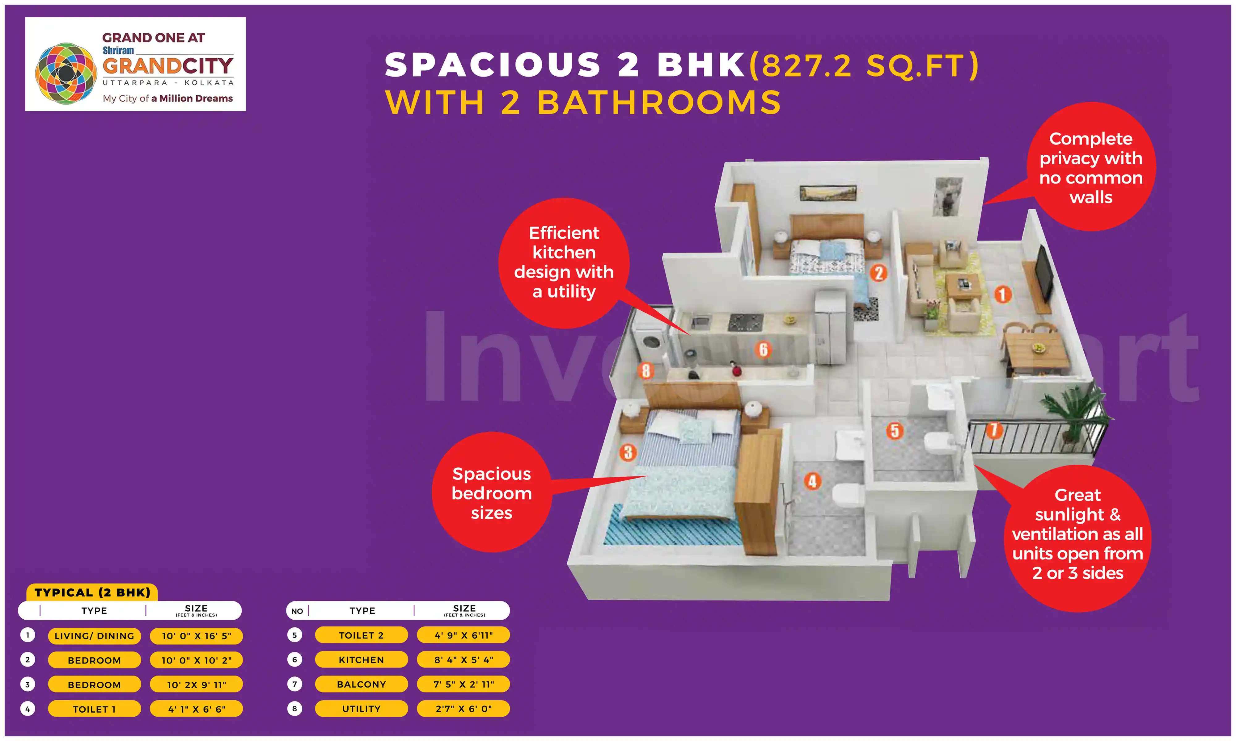 827 Sqft
