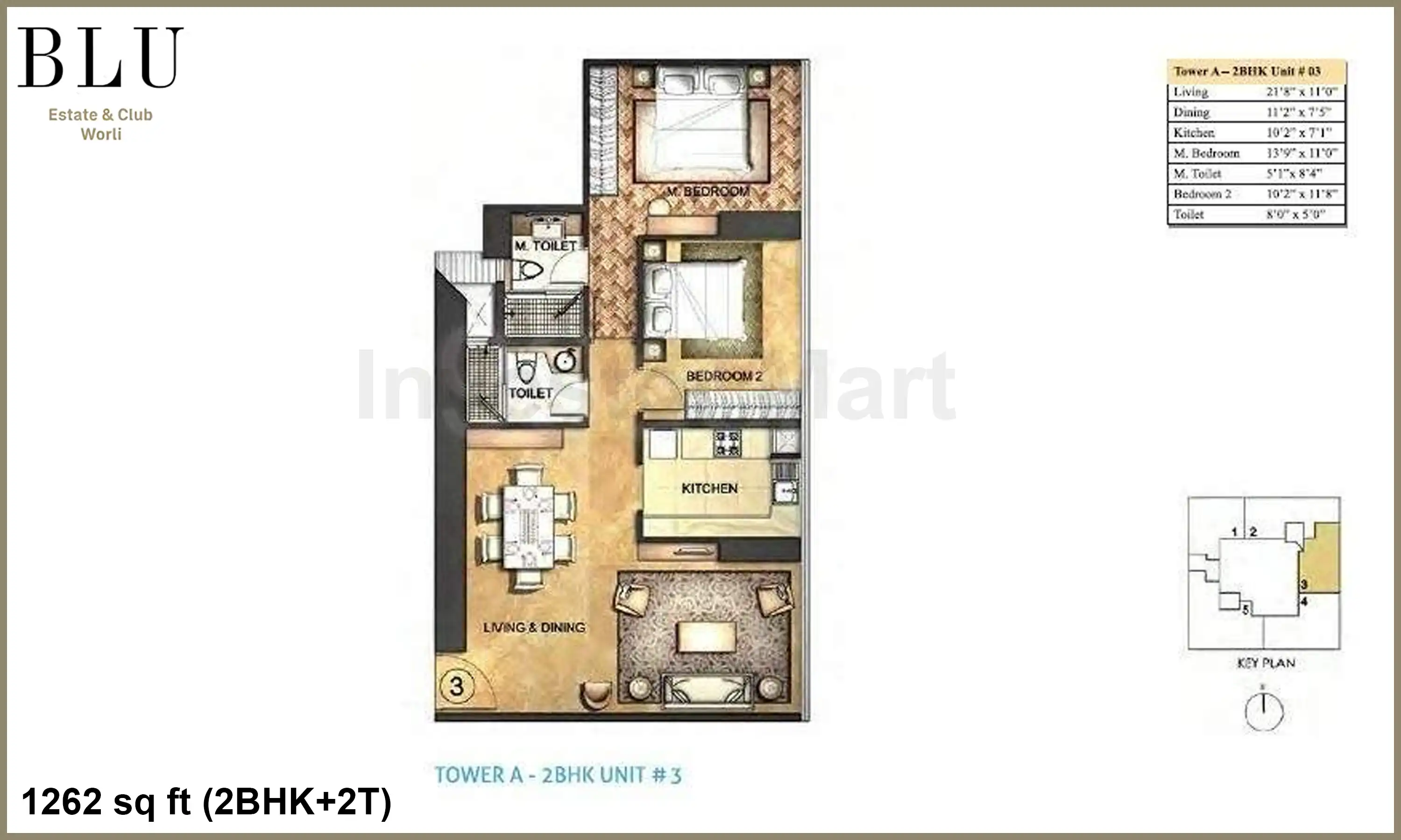 1262 Sqft