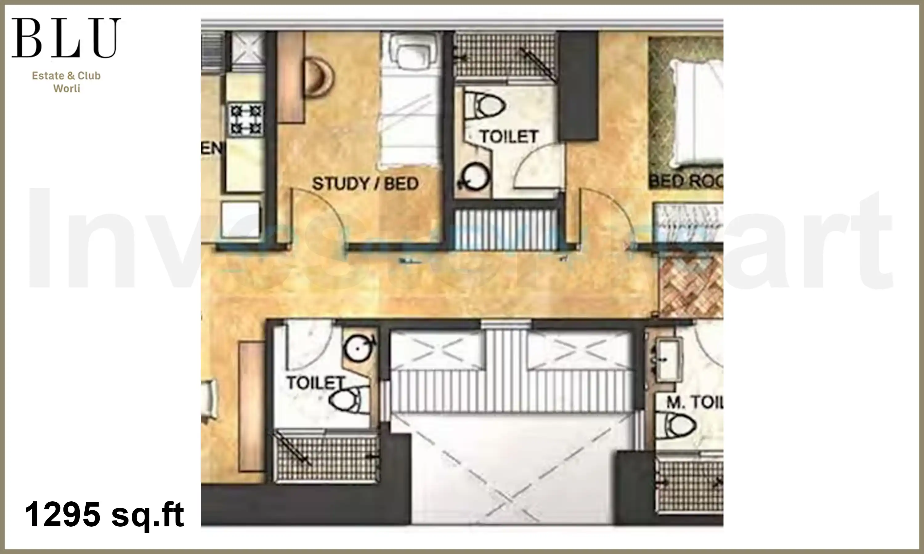 1295 Sqft