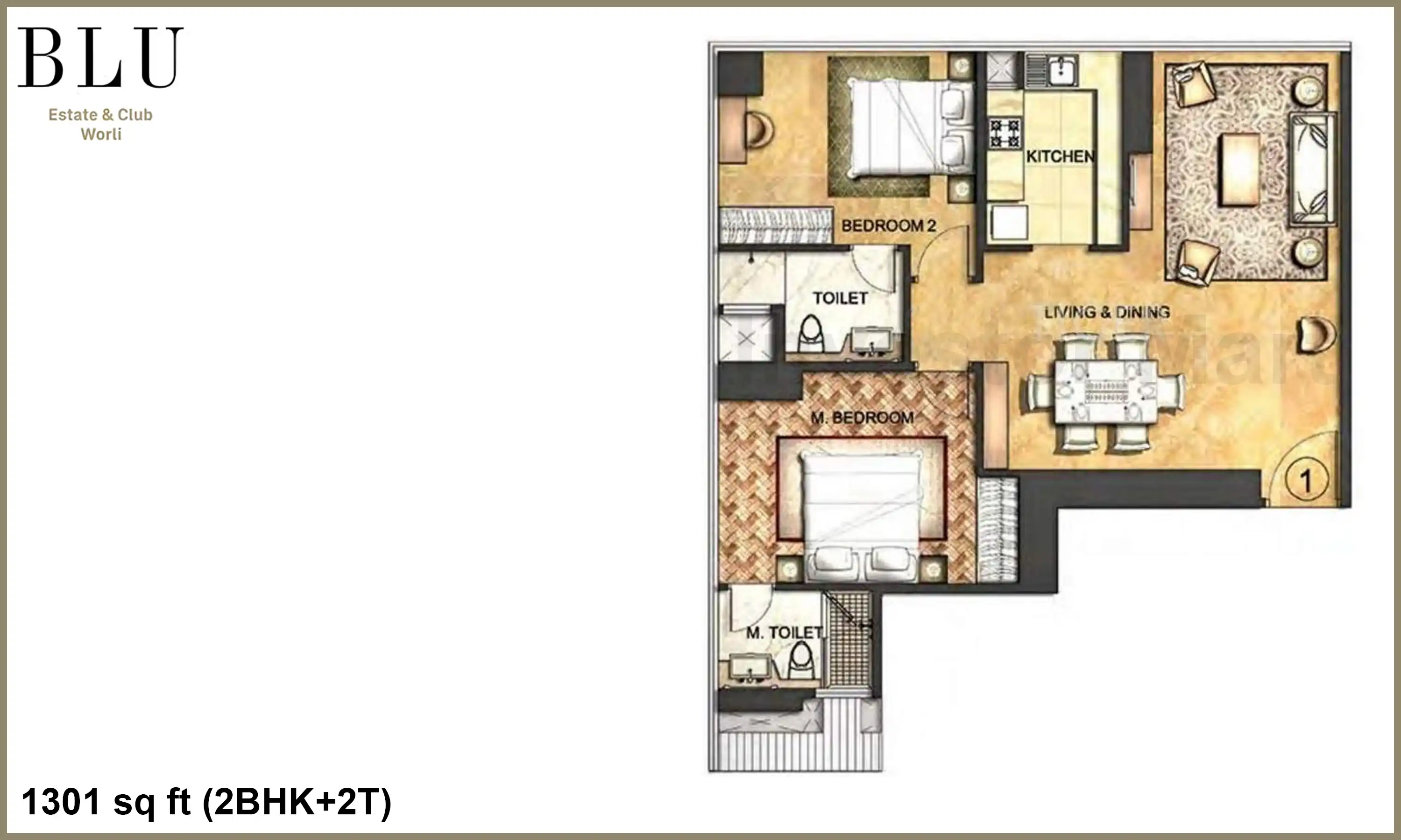 1301 Sqft