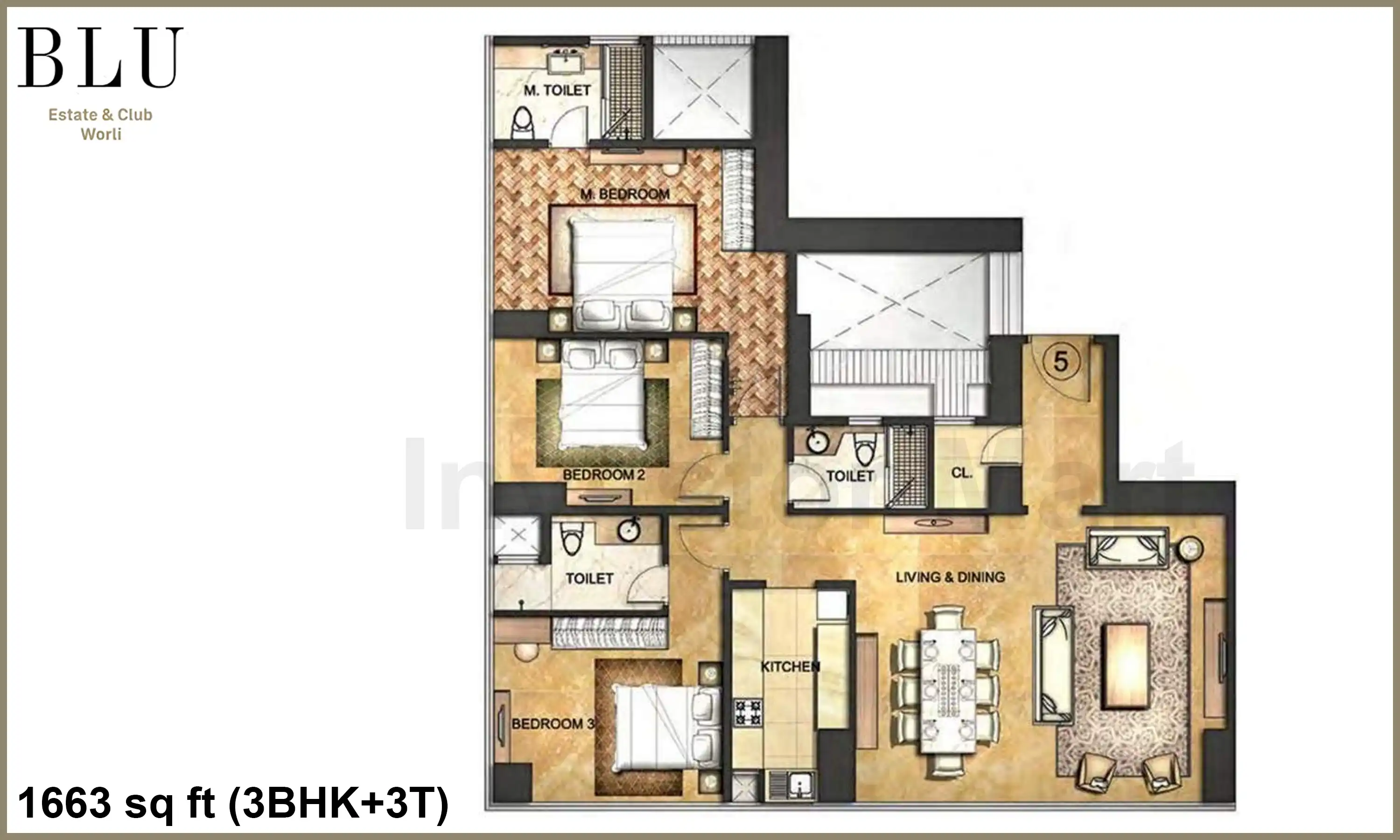1663 Sqft