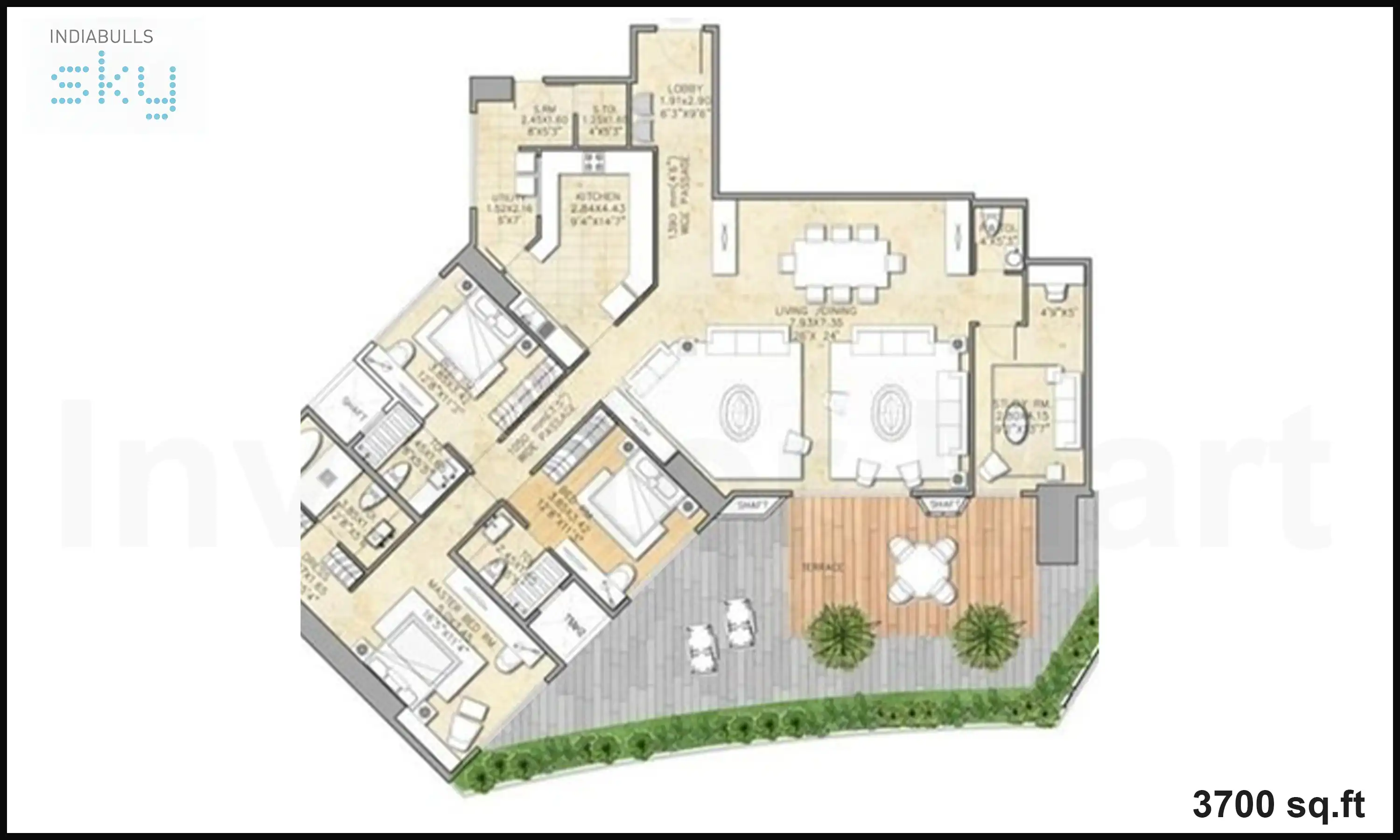 3700 Sqft