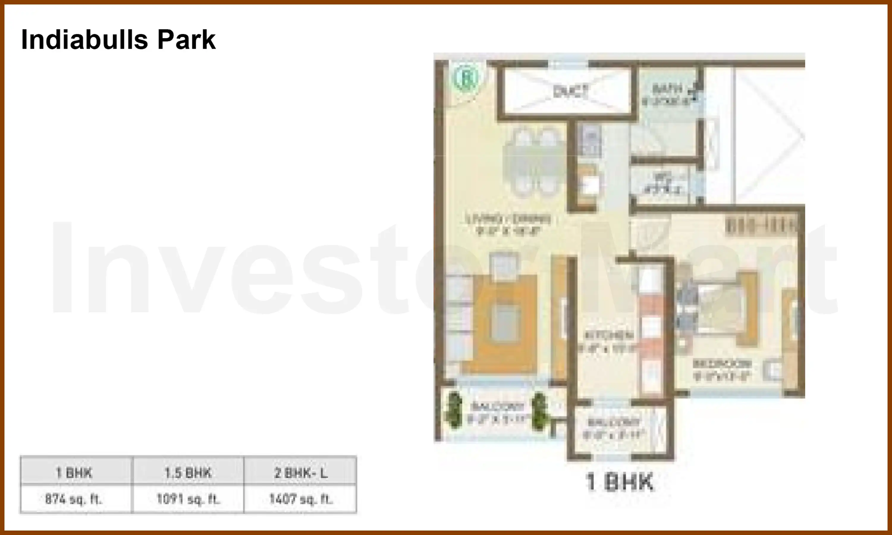 874 Sqft