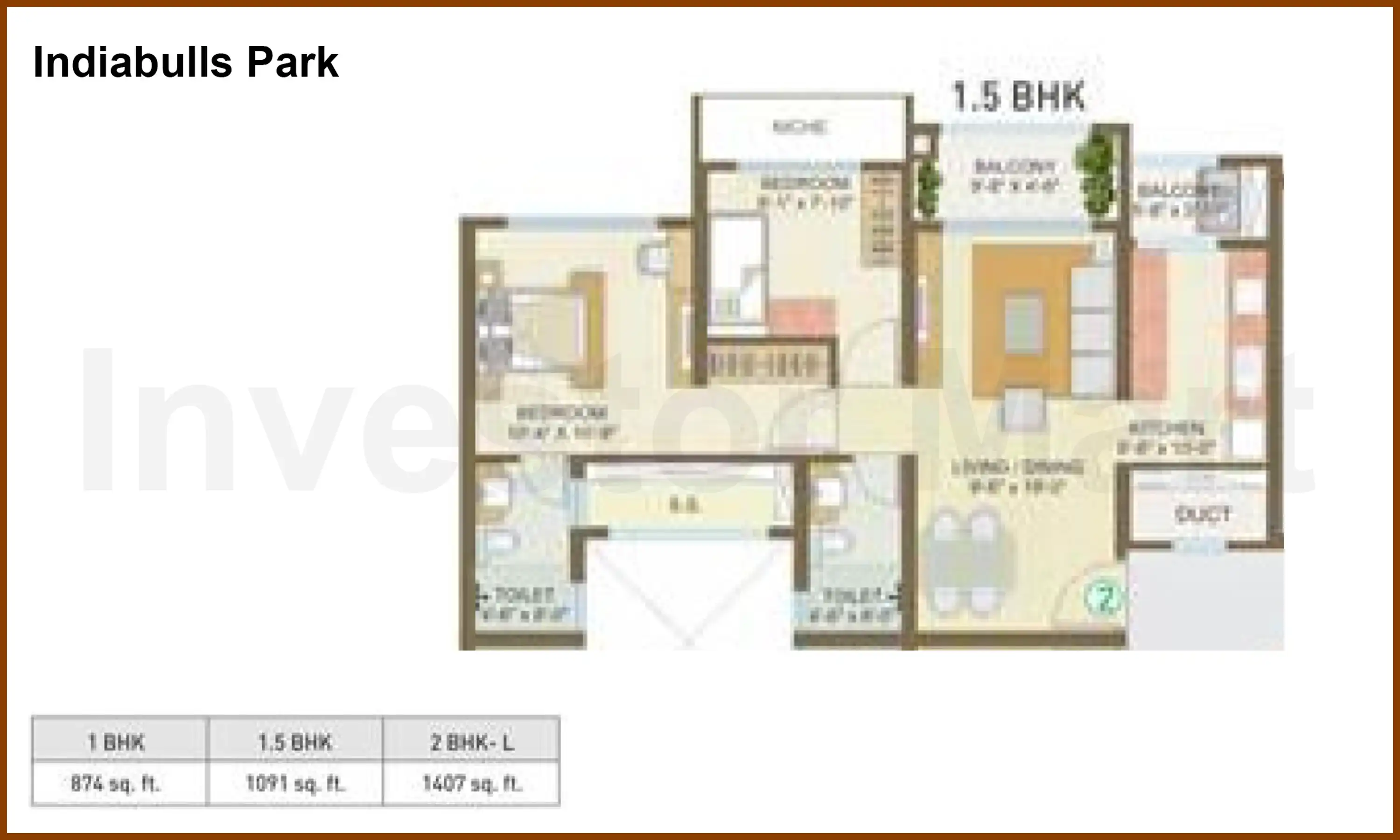 1091 Sqft