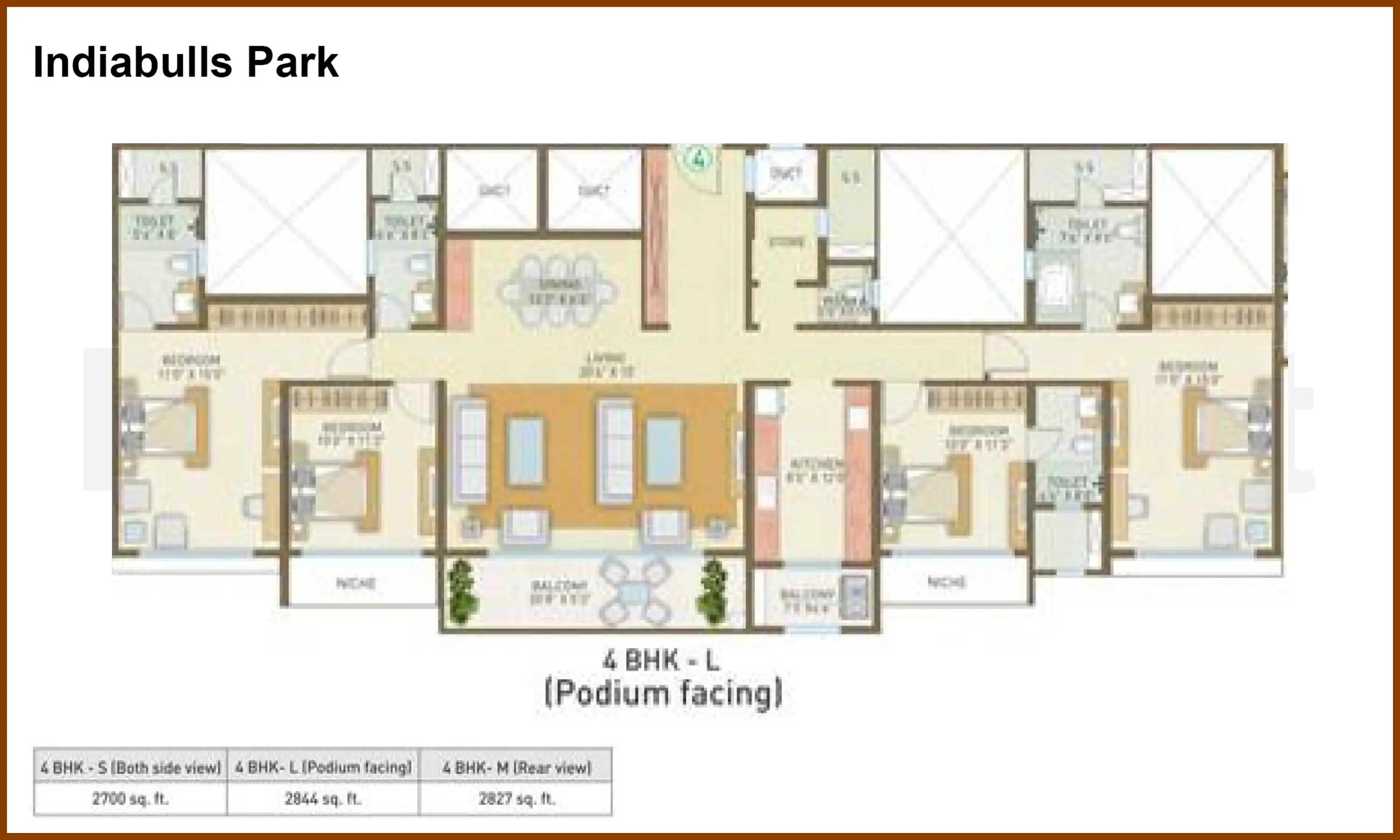2844 Sqft