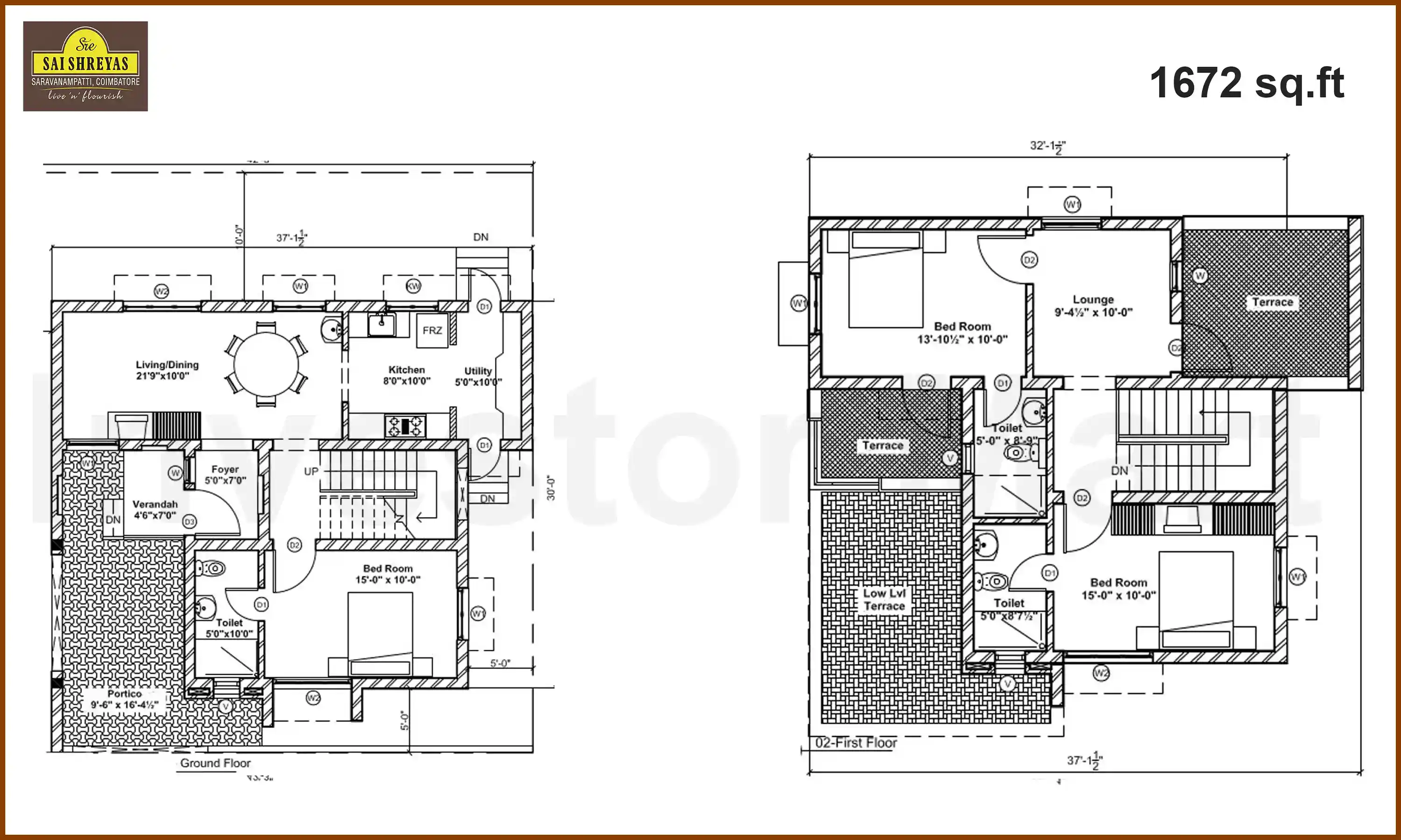 1672 Sqft