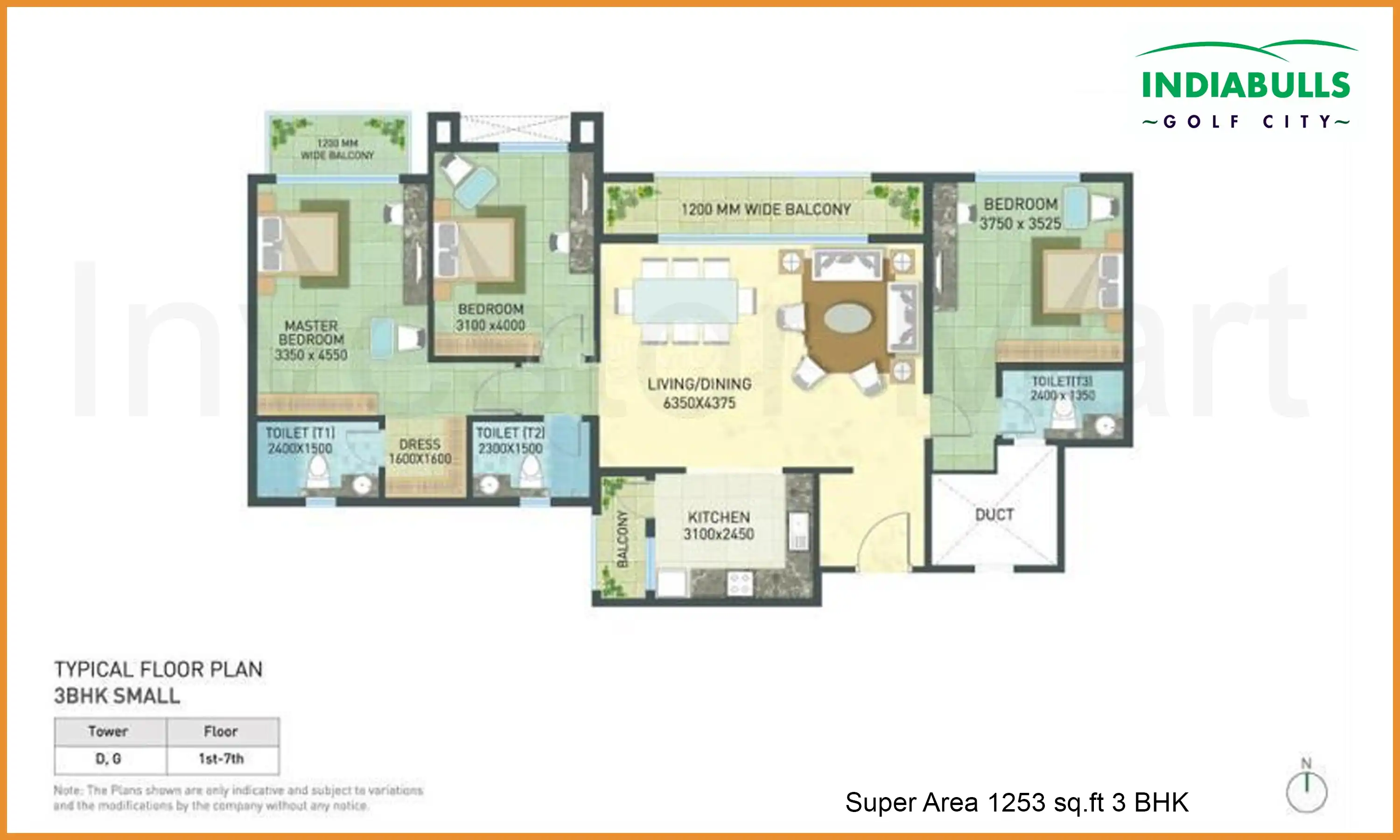 1253 Sqft