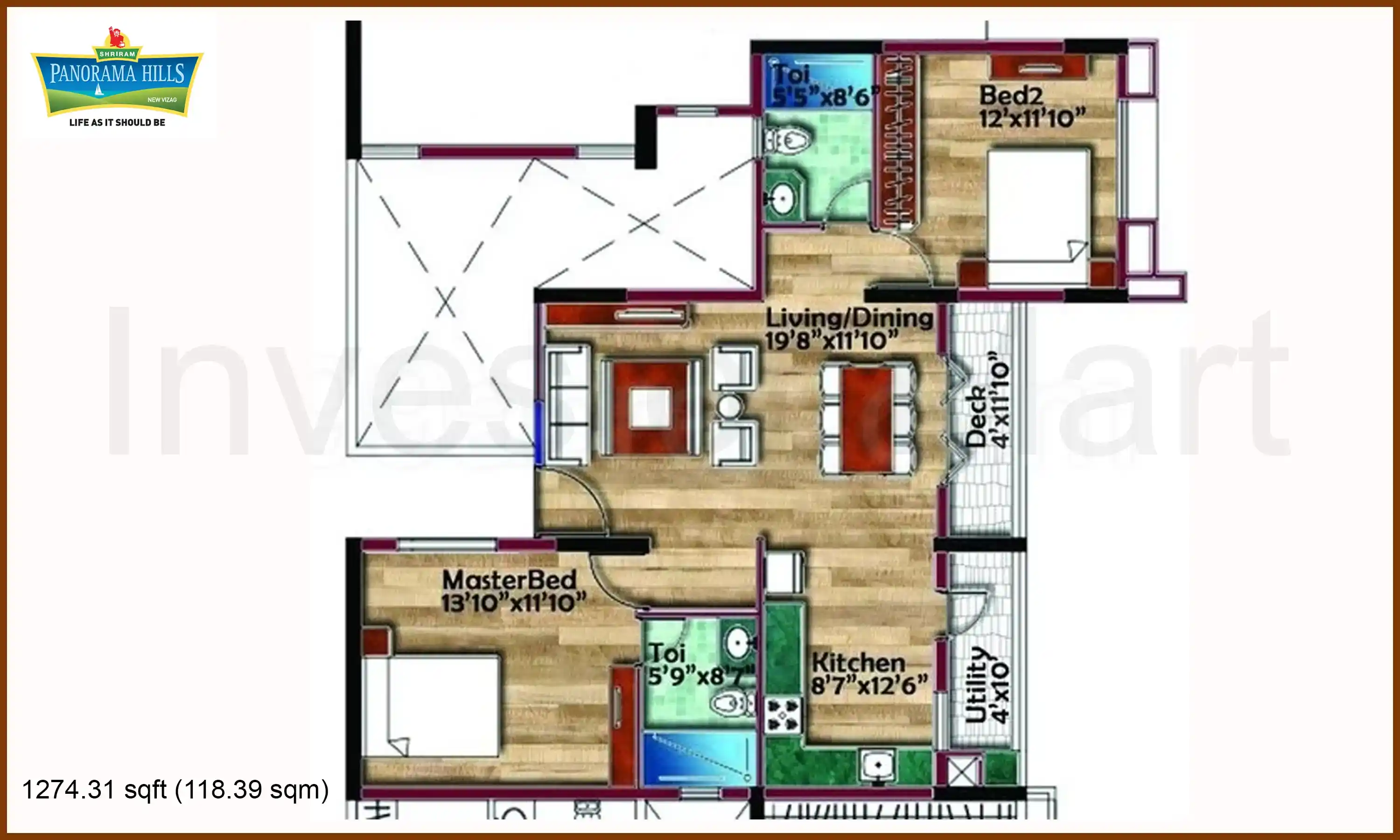 1275 Sqft