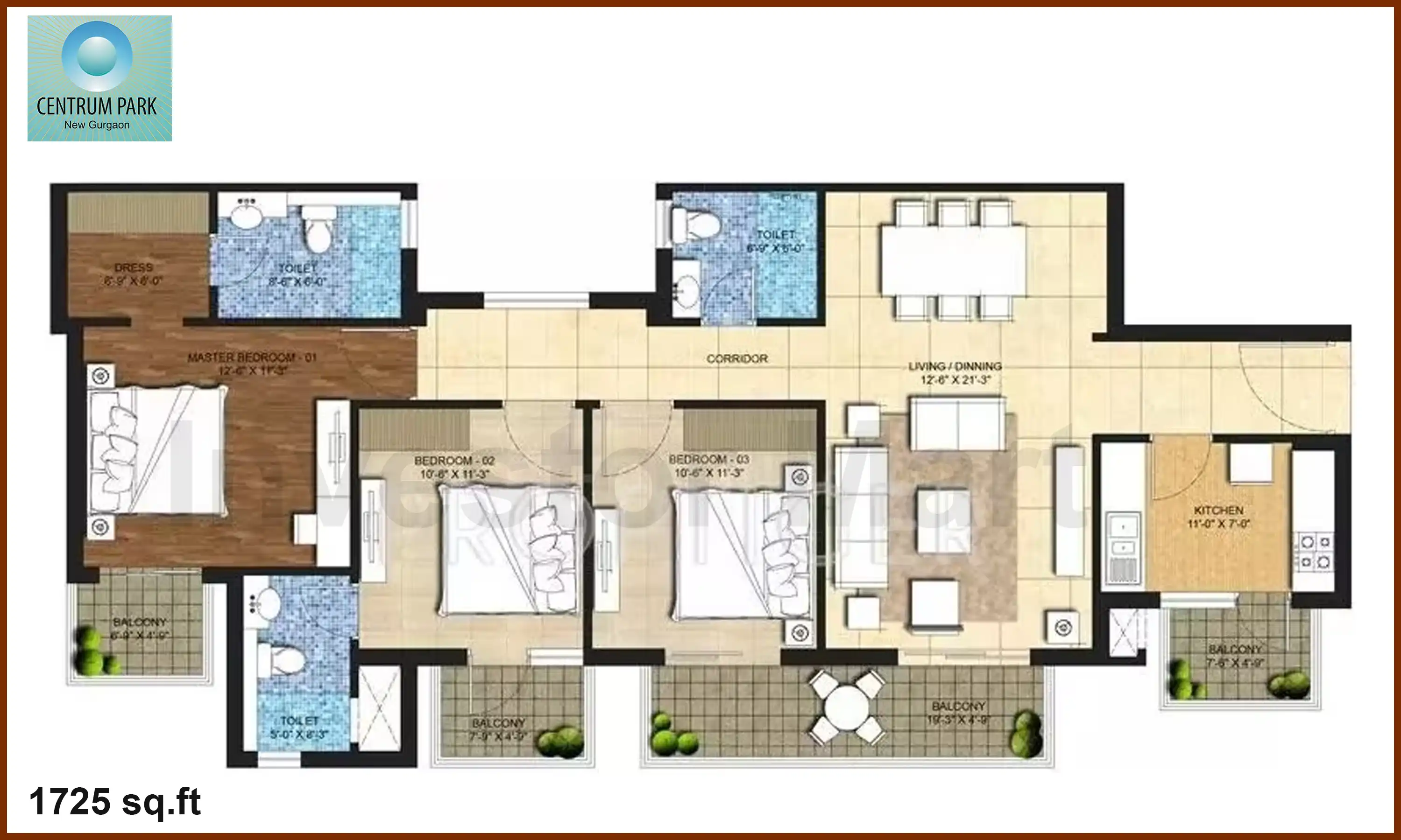1725 Sqft