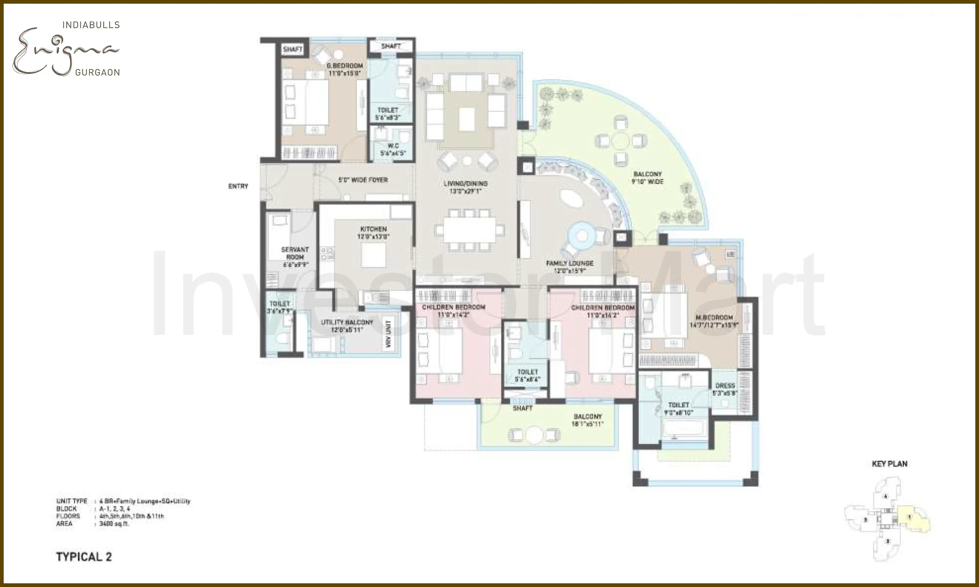 3400 Sqft