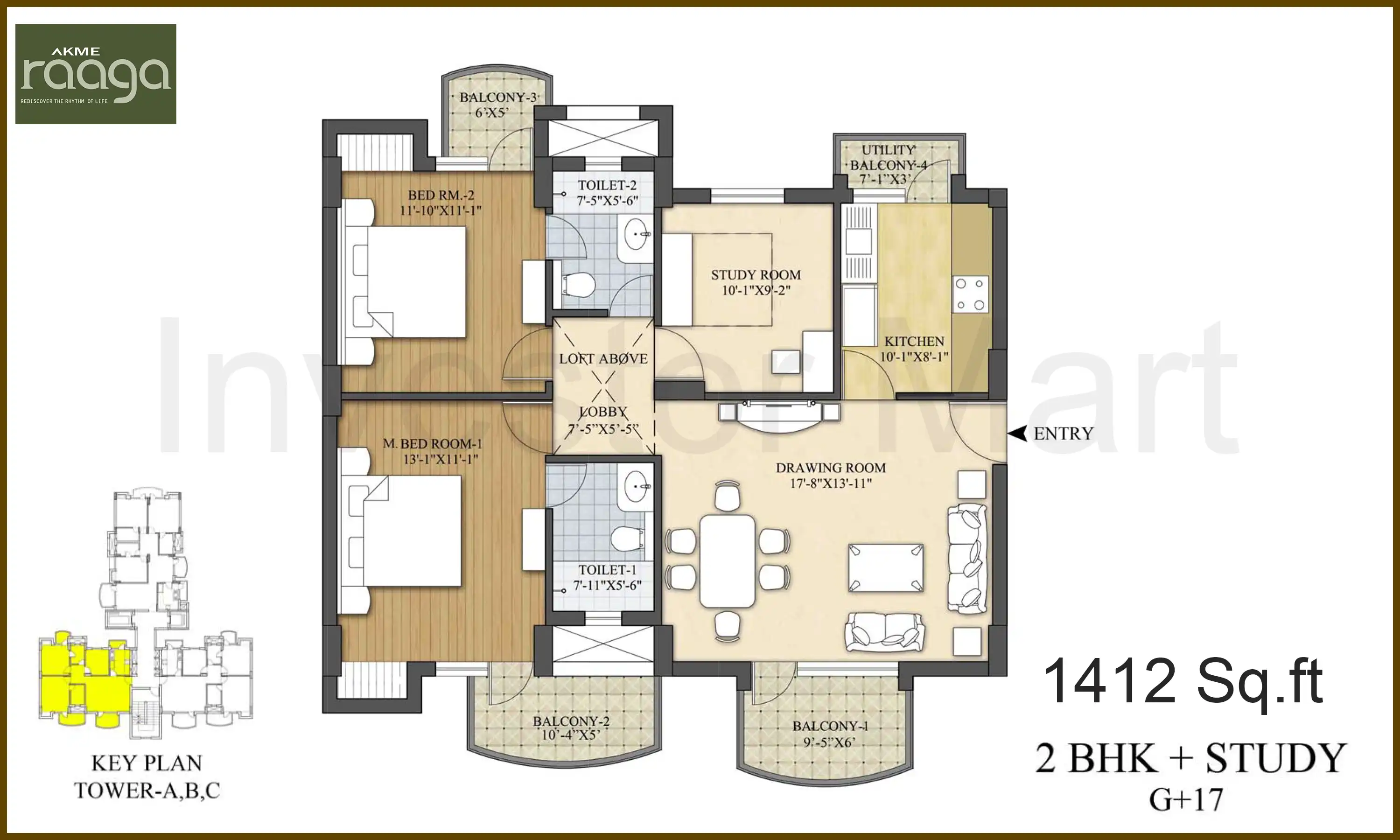 1412 Sqft
