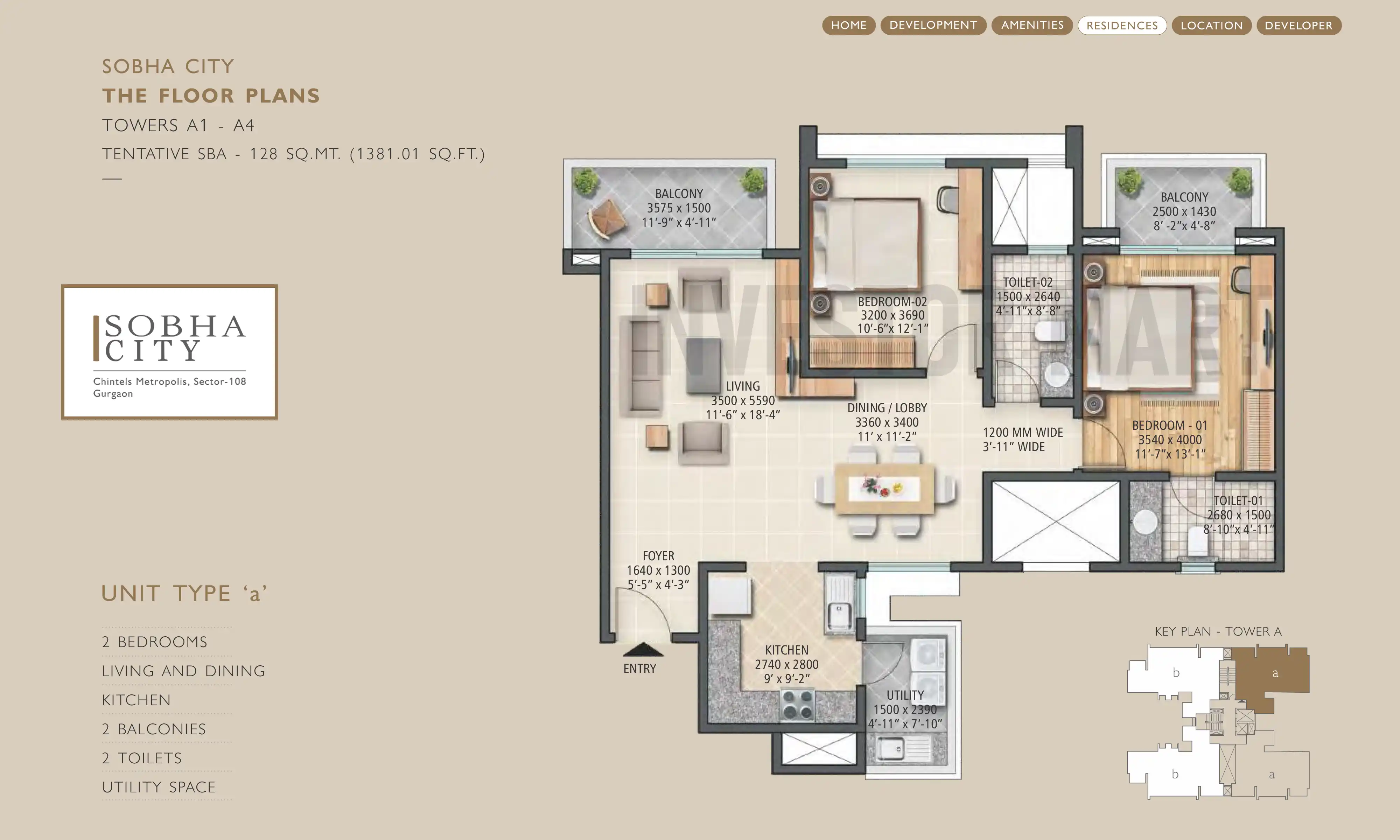 1381 Sqft