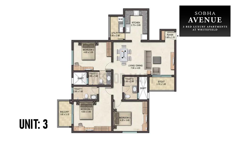 1586 Sqft