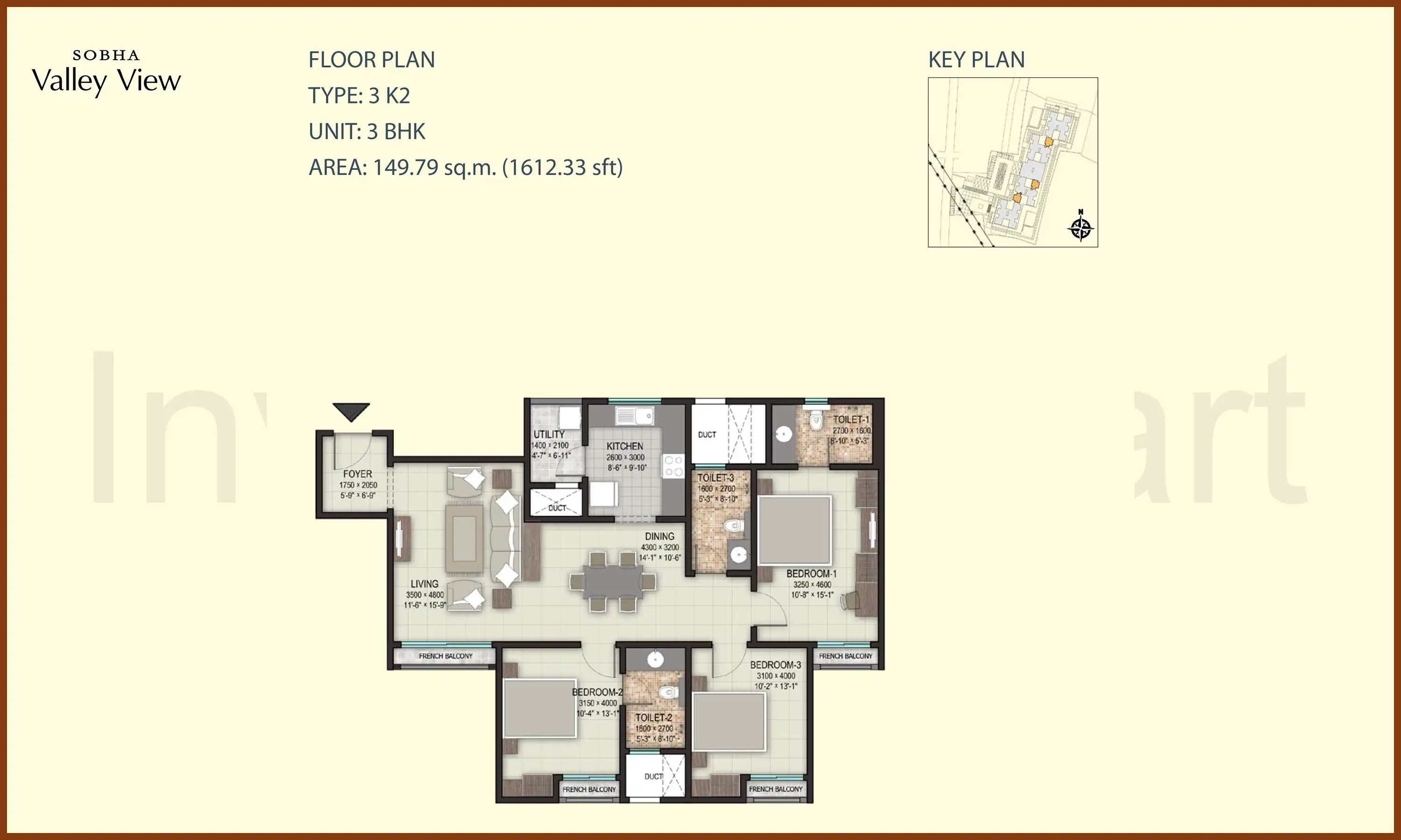 1612 Sqft