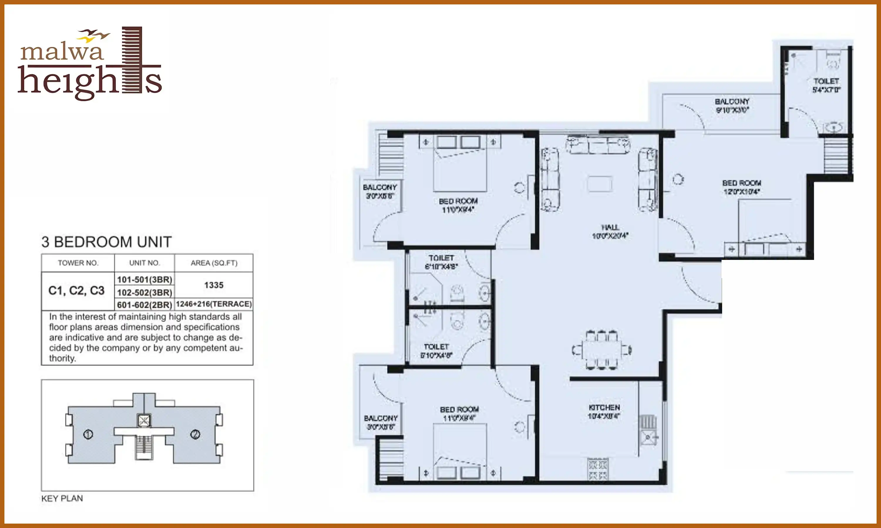 1335 Sqft