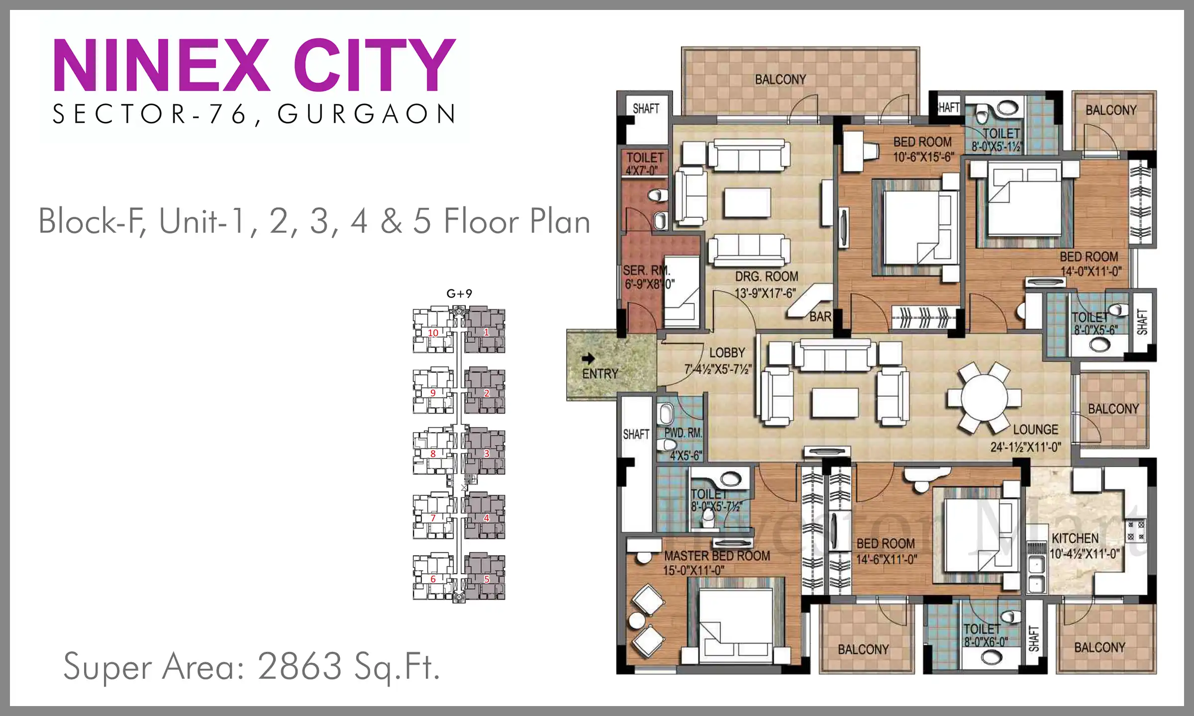 2863 Sqft