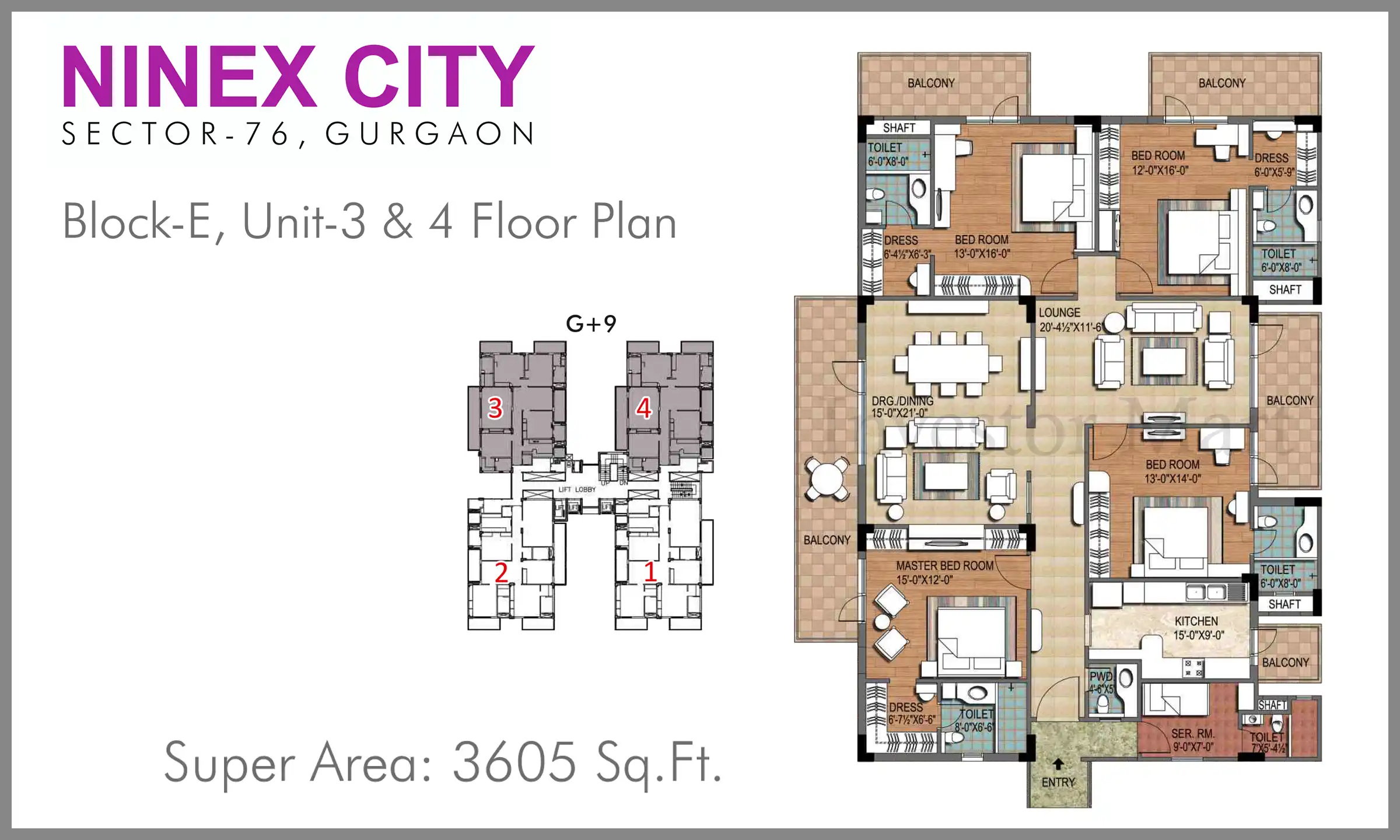 3605 Sqft