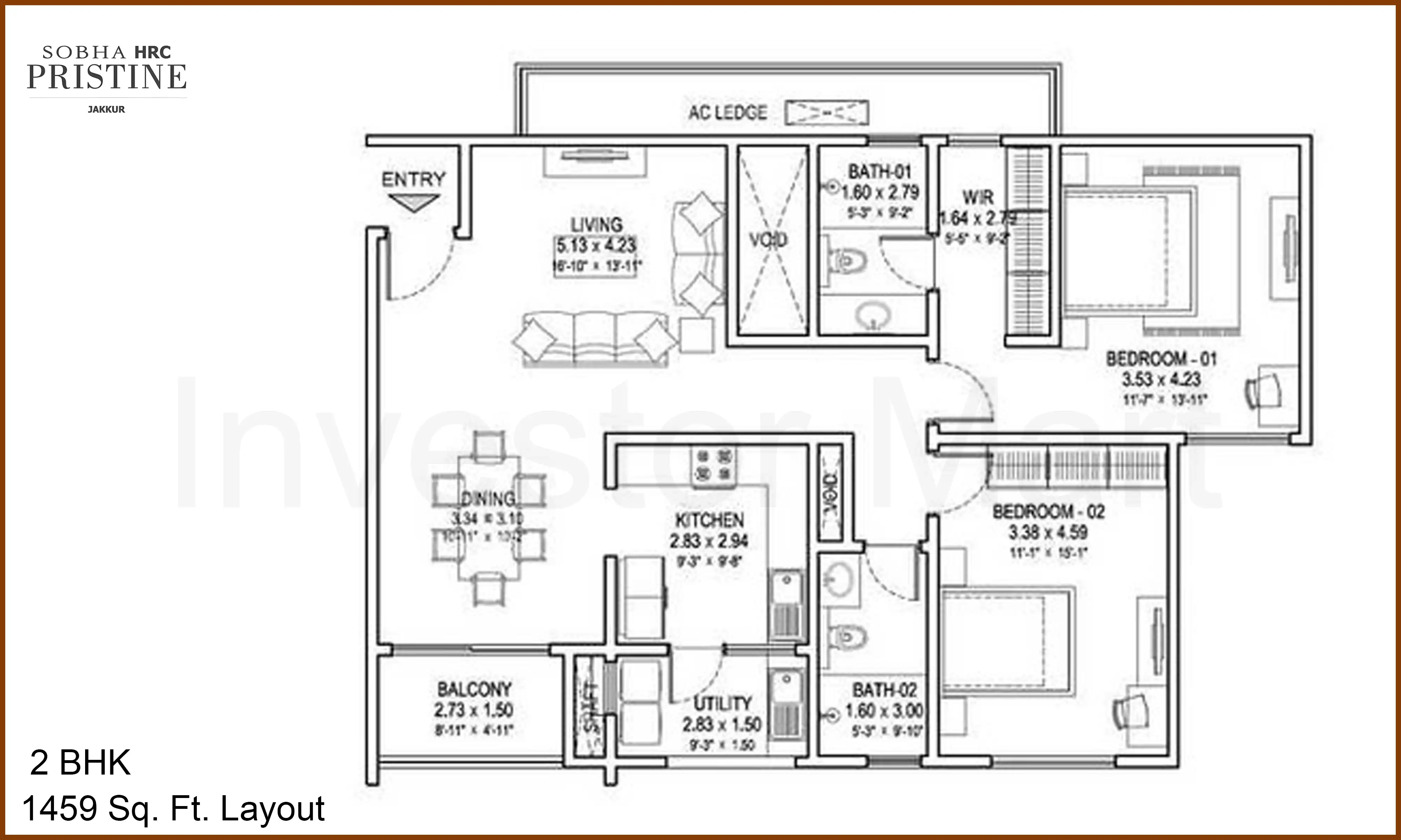 1459 Sqft