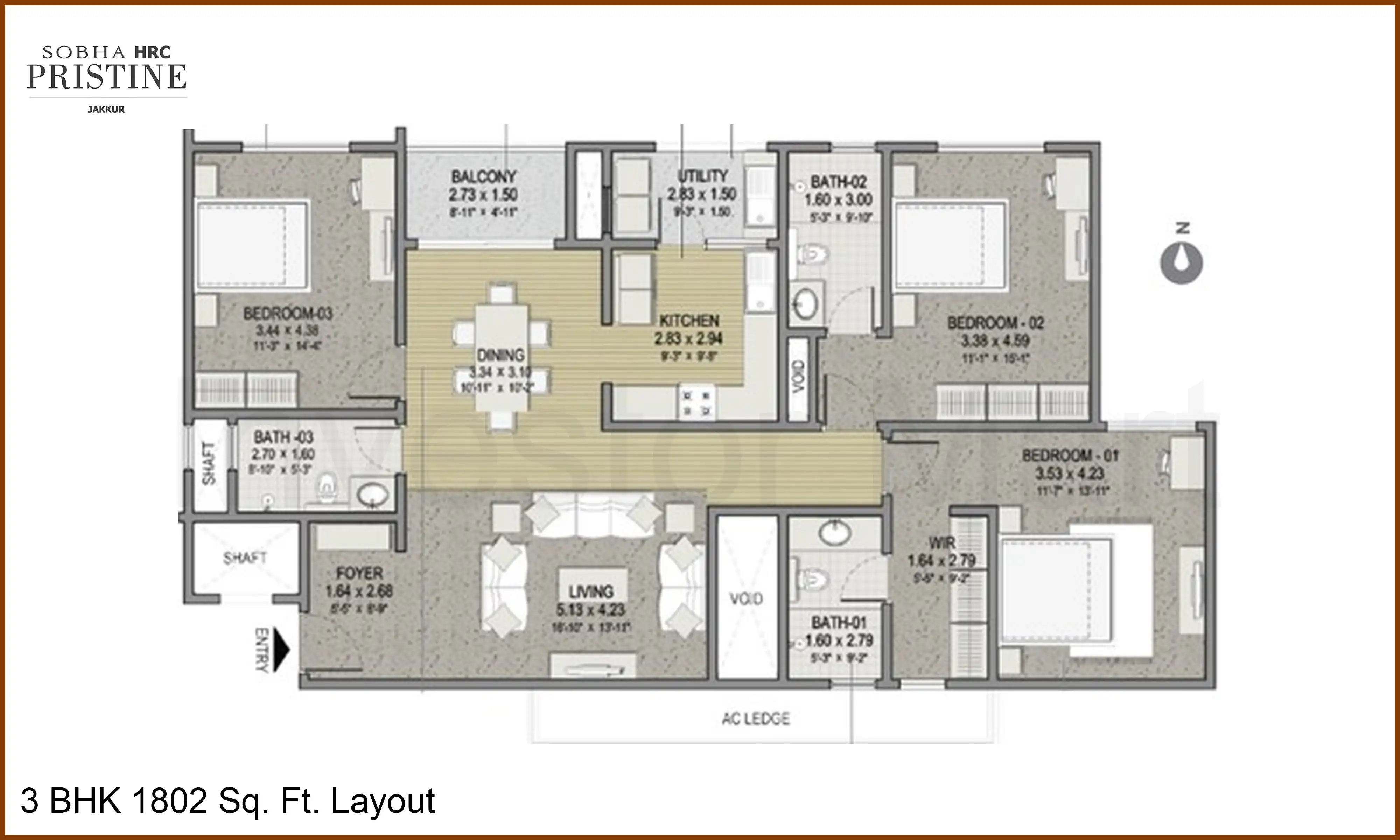 1802 Sqft