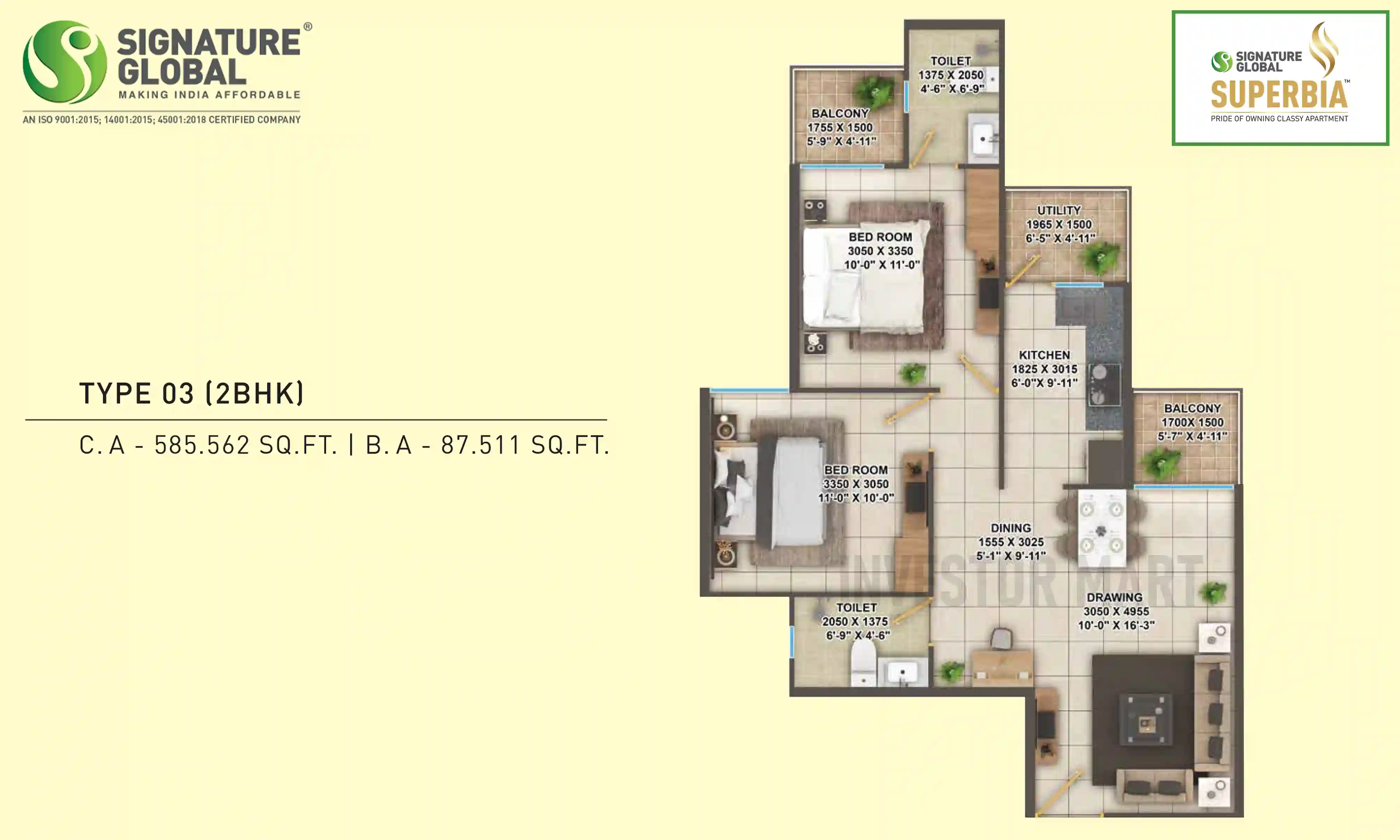 673 Sqft