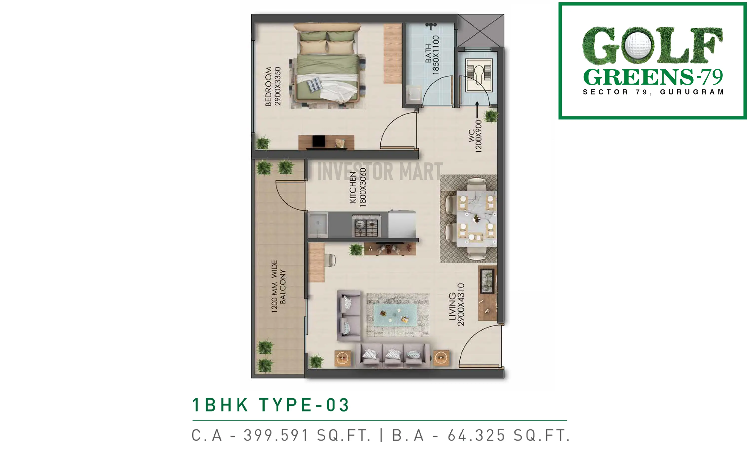 399 Sqft