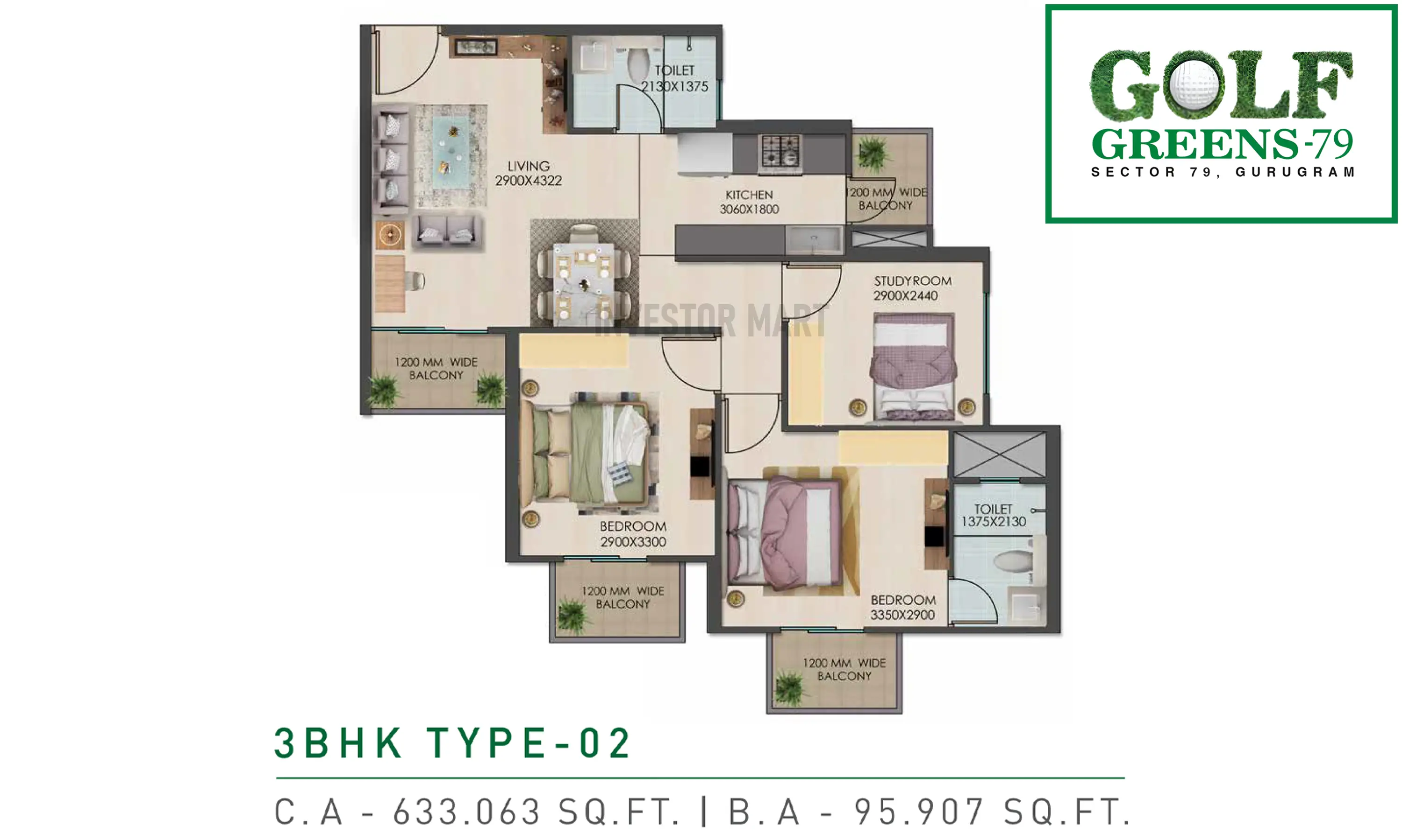 633 Sqft