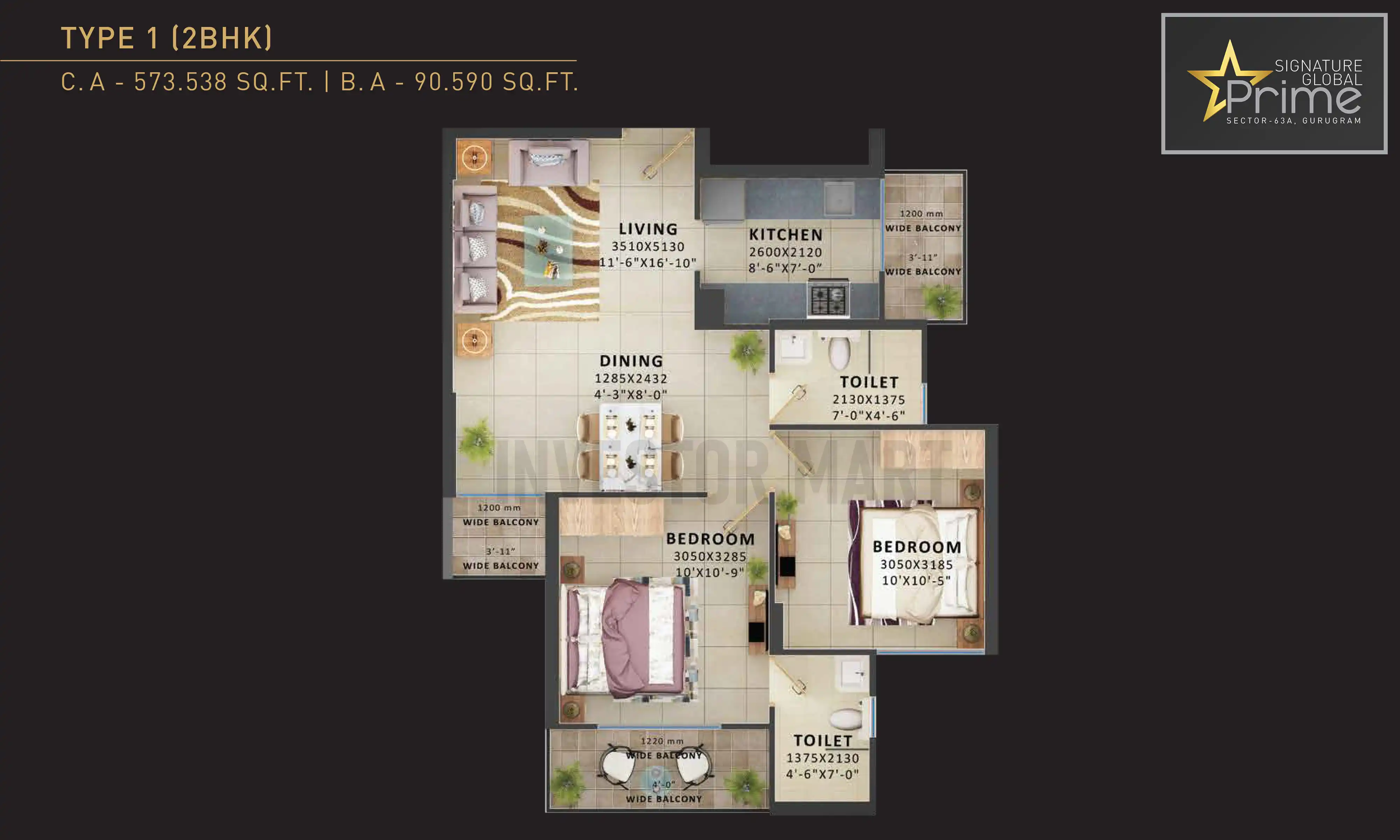 573 Sqft
