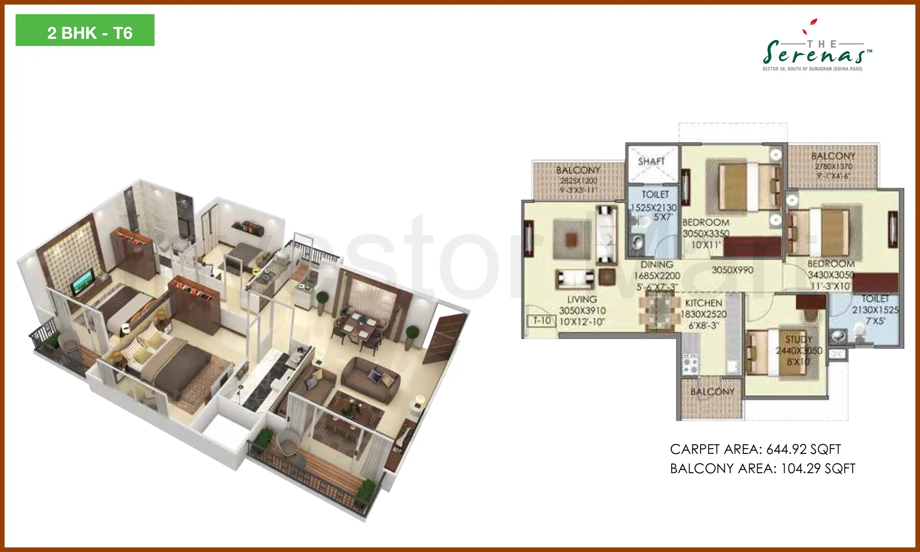 645 Sqft