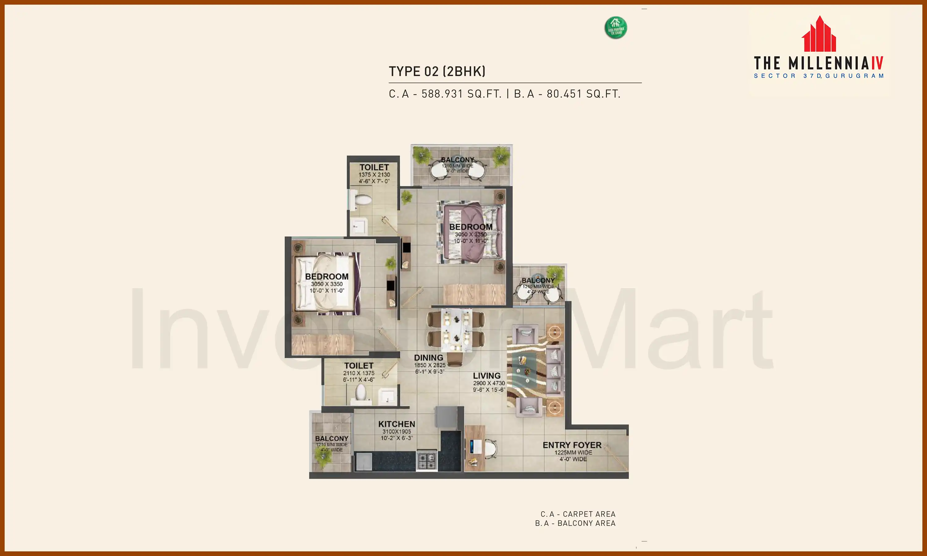 589 Sqft