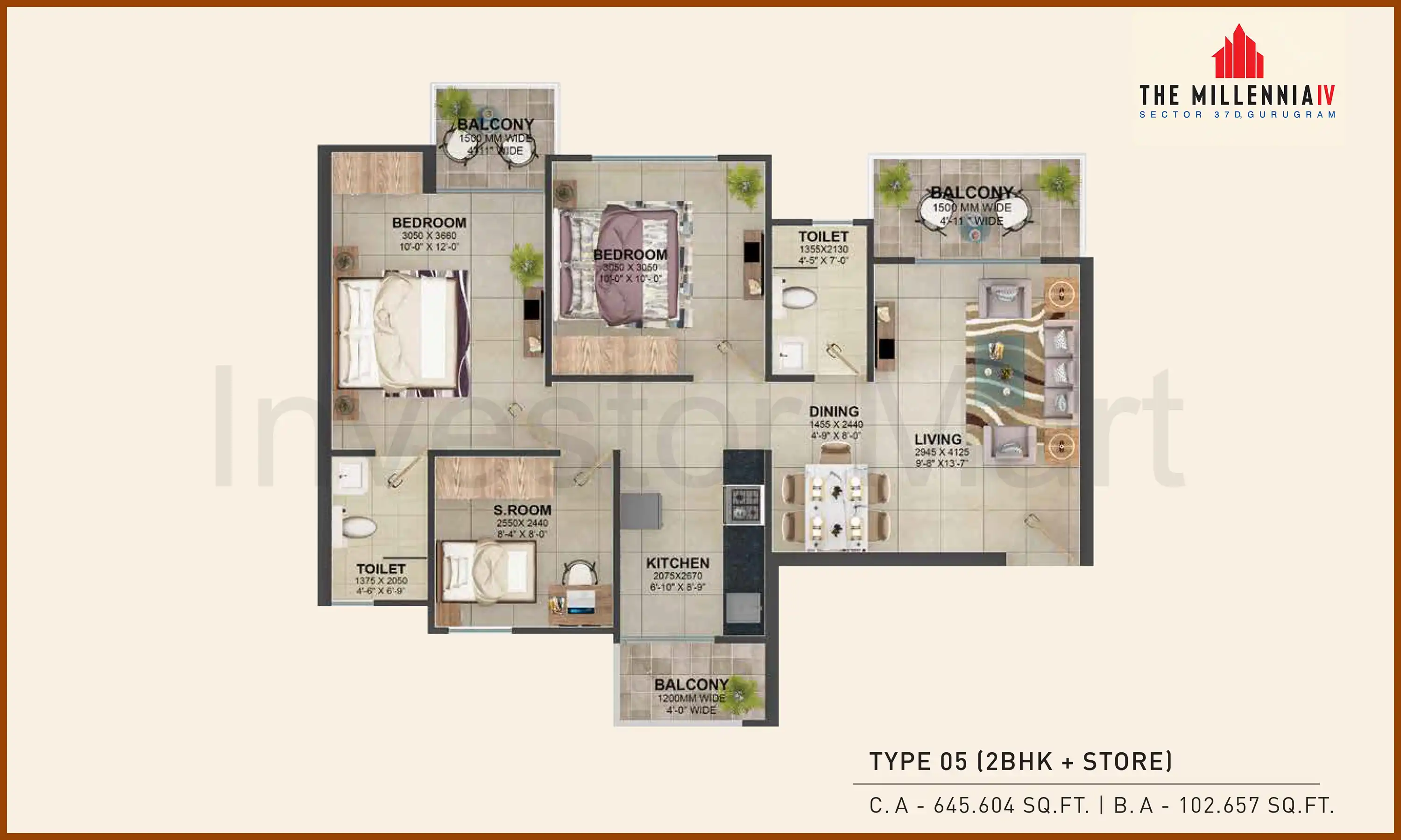 646 Sqft