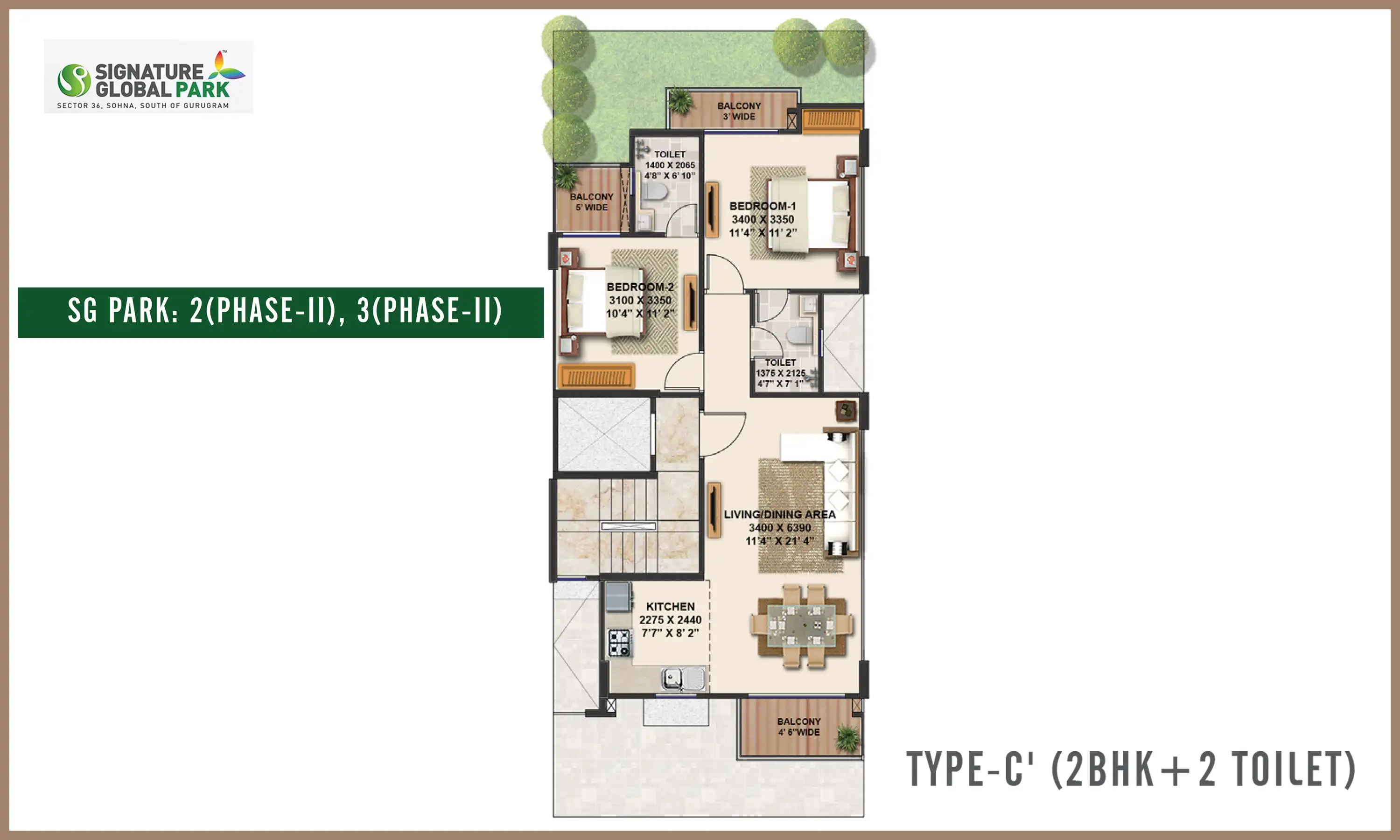 745 Sqft