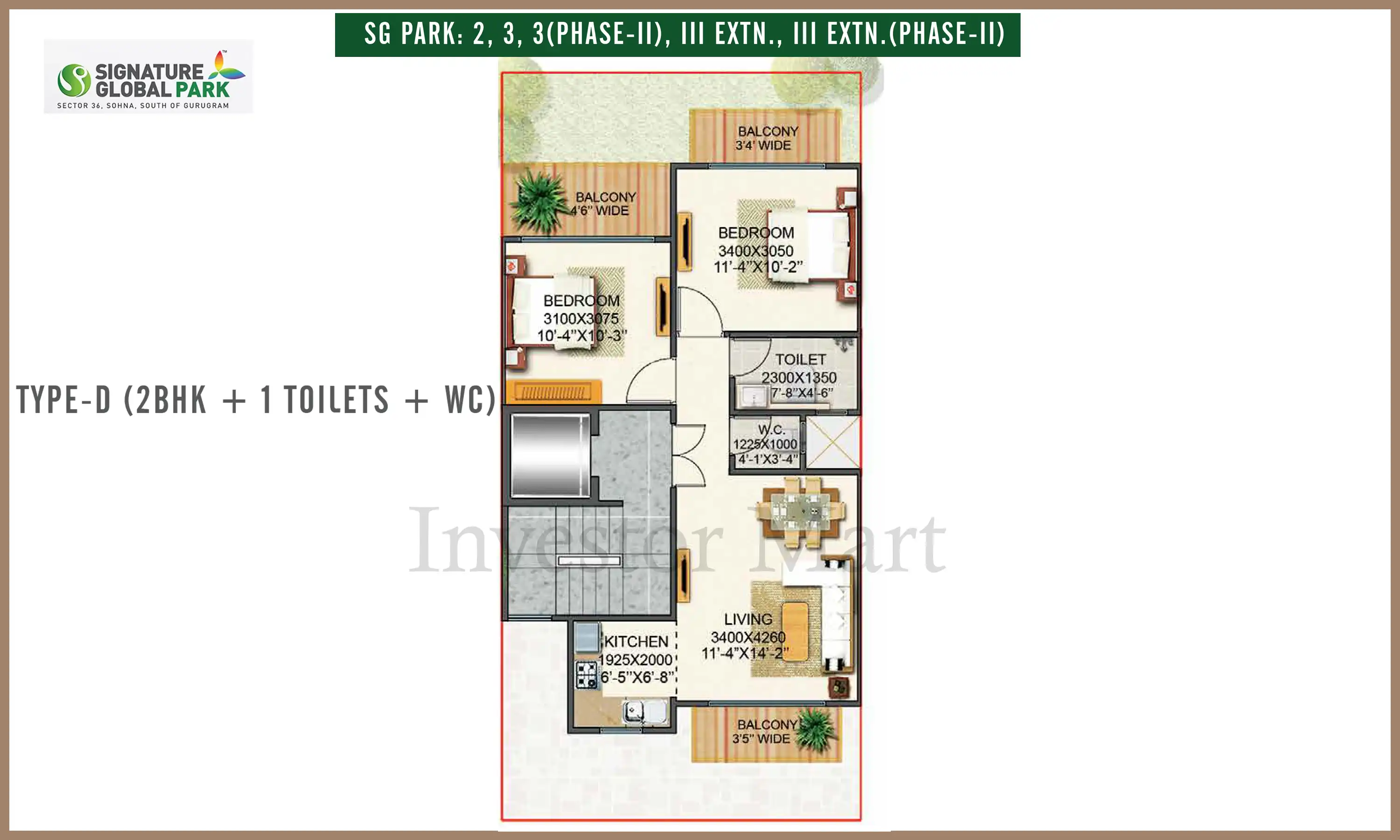 822 Sqft