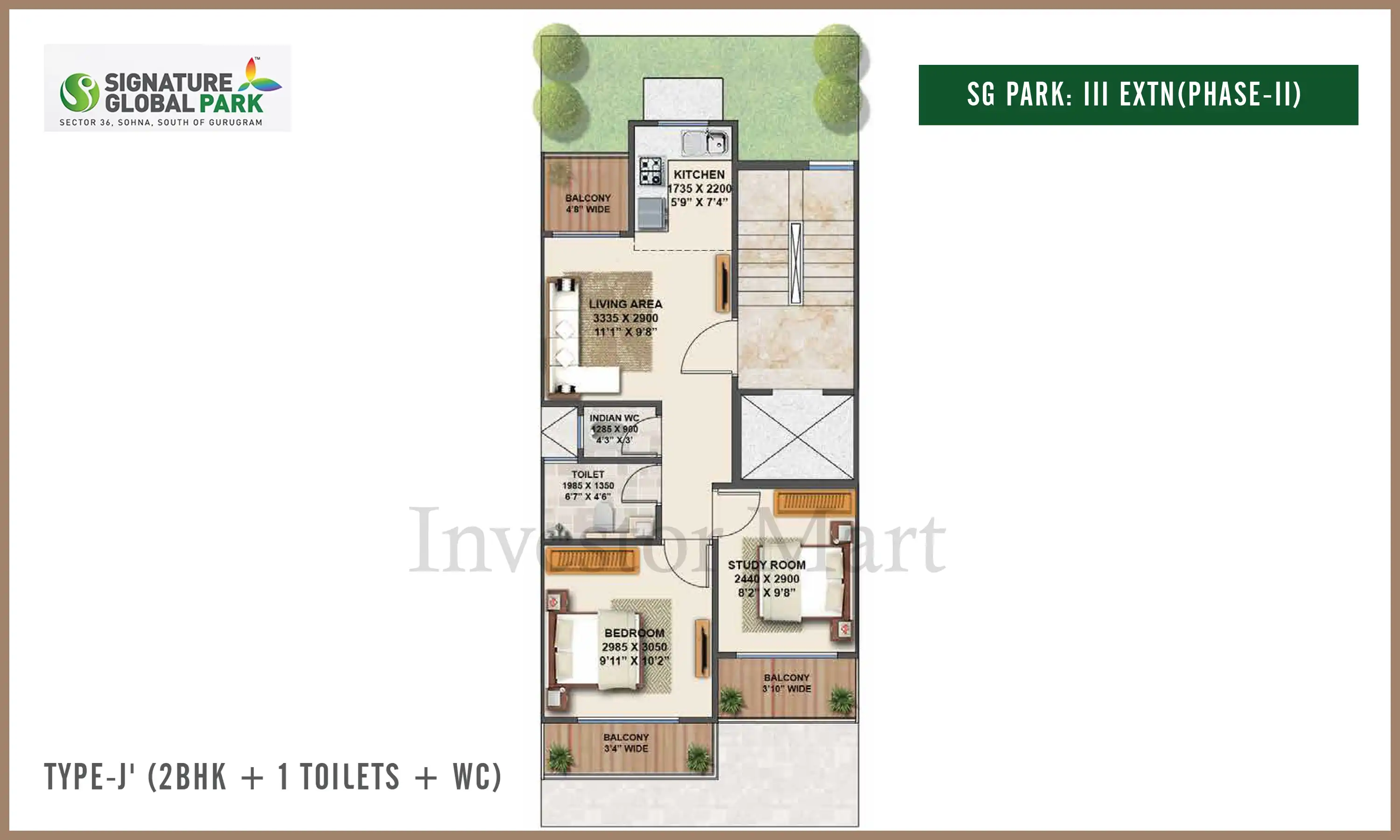 1020 Sqft