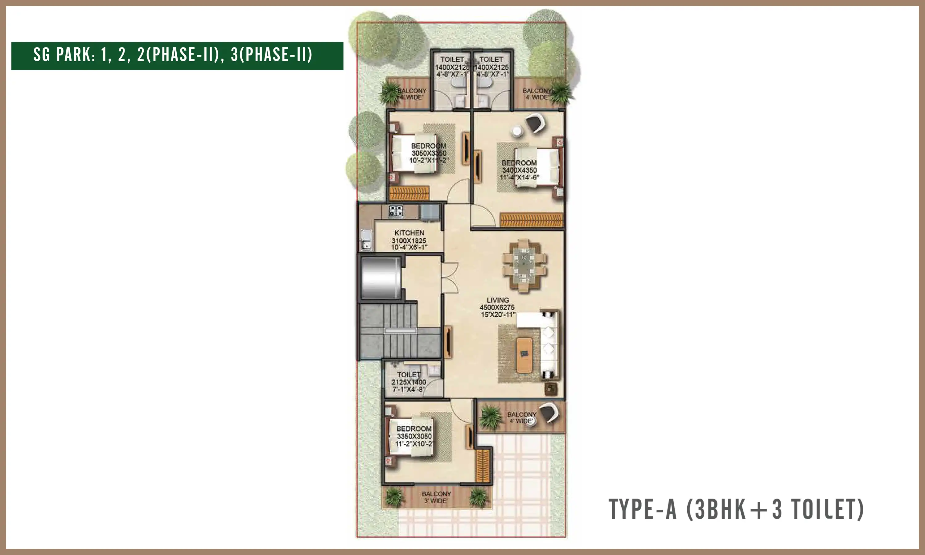 1439 Sqft