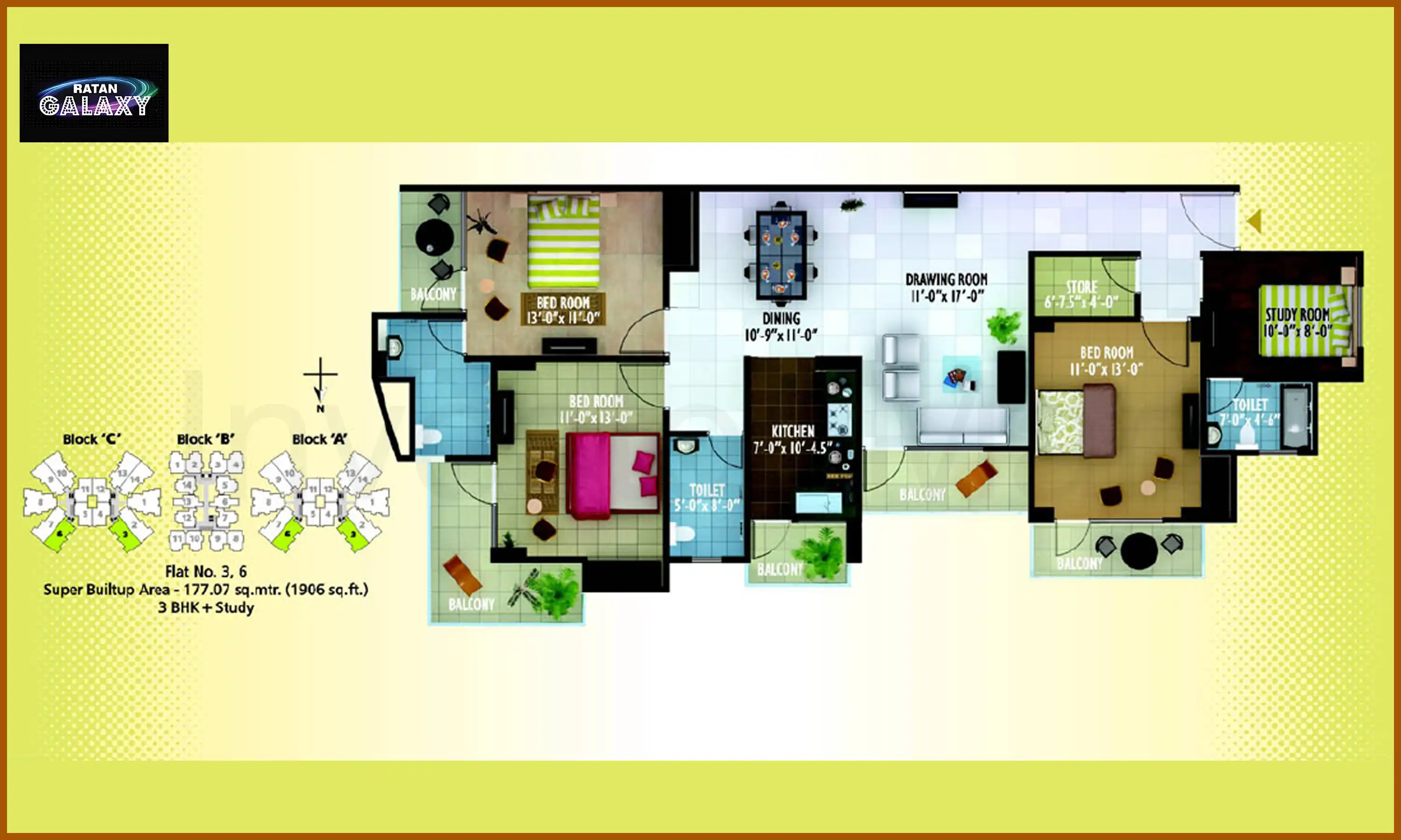 1906 Sqft